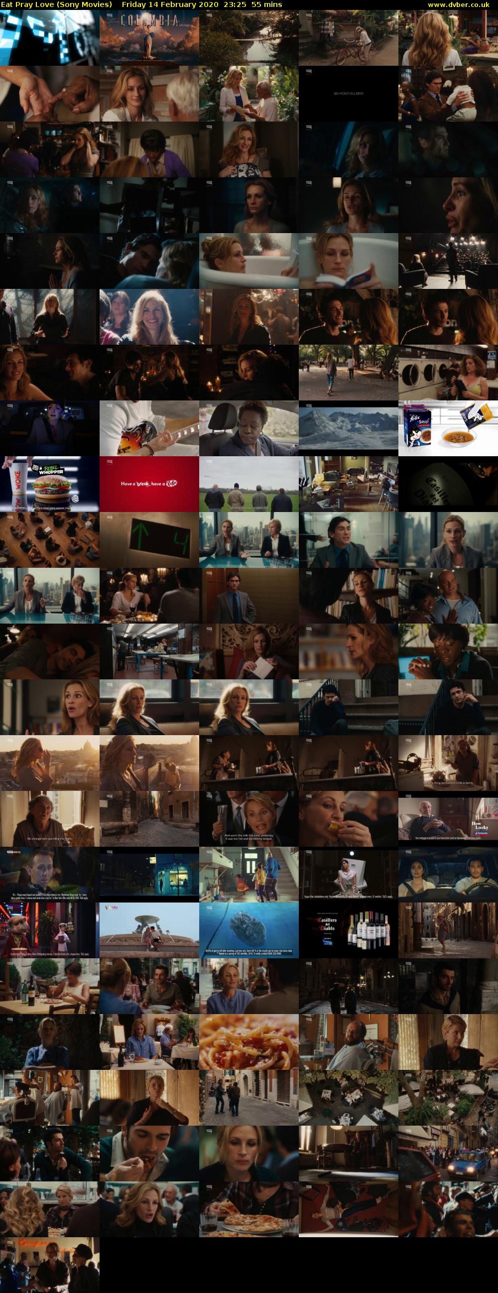Eat Pray Love (Sony Movies) Friday 14 February 2020 23:25 - 00:20