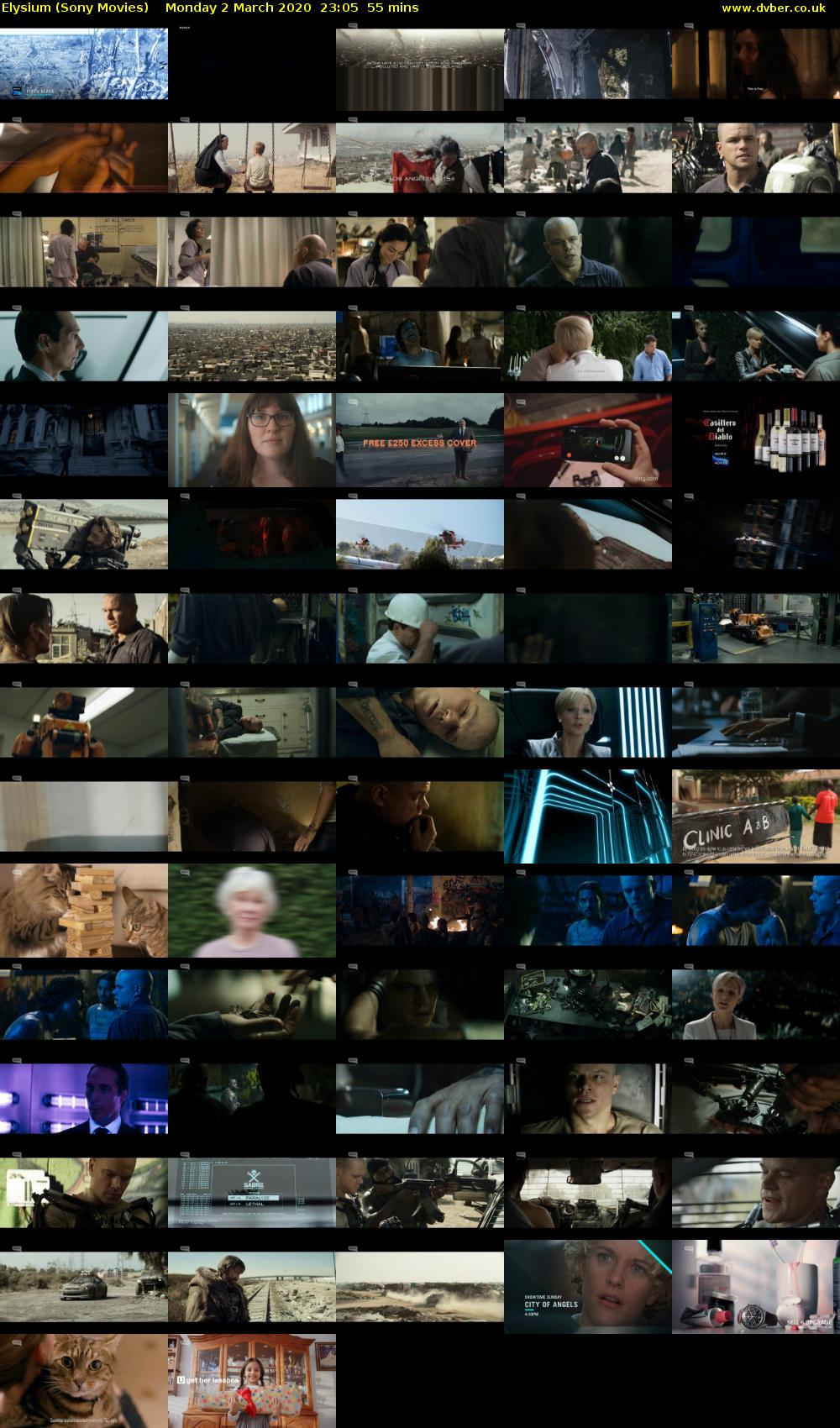 Elysium (Sony Movies) Monday 2 March 2020 23:05 - 00:00