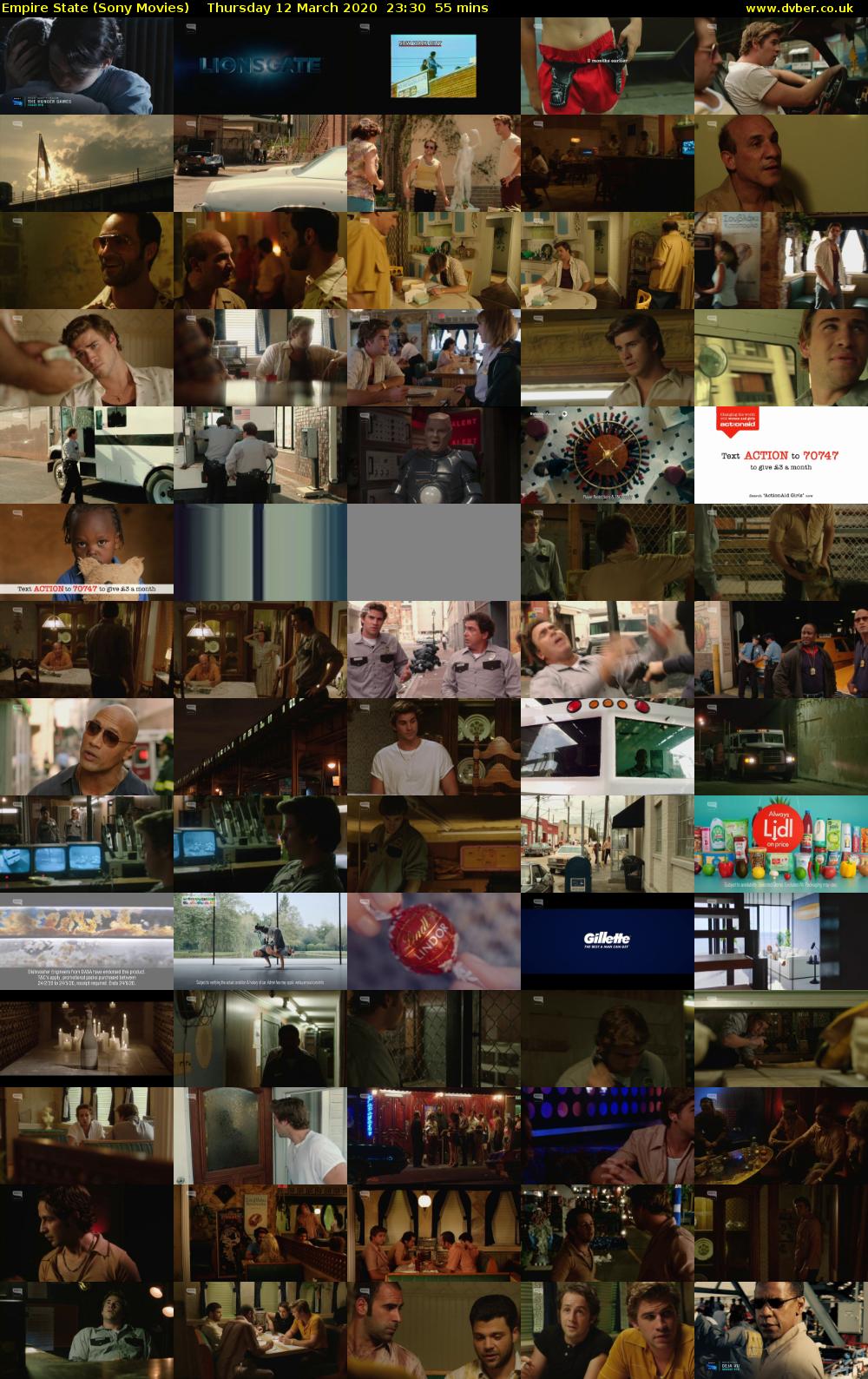 Empire State (Sony Movies) Thursday 12 March 2020 23:30 - 00:25