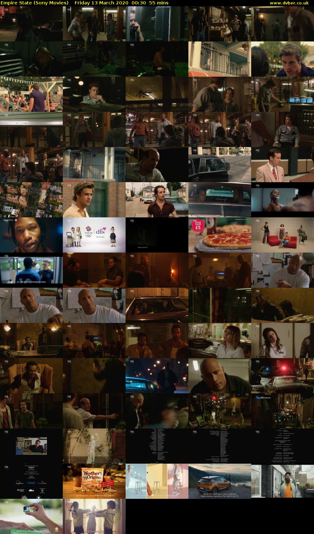 Empire State (Sony Movies) Friday 13 March 2020 00:30 - 01:25