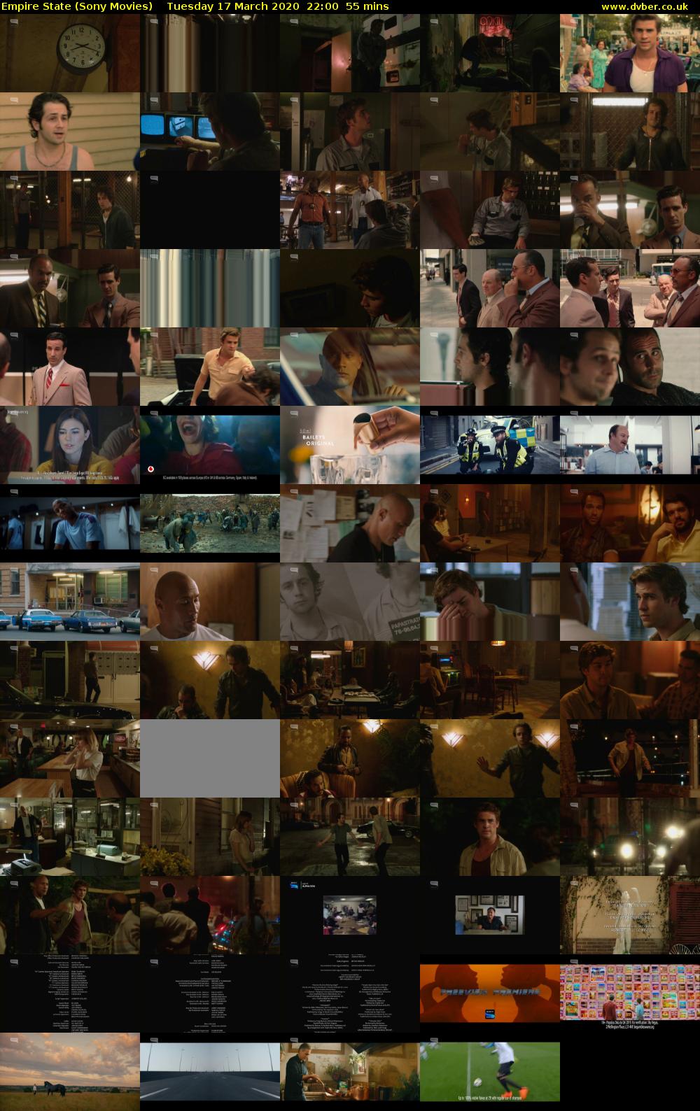 Empire State (Sony Movies) Tuesday 17 March 2020 22:00 - 22:55