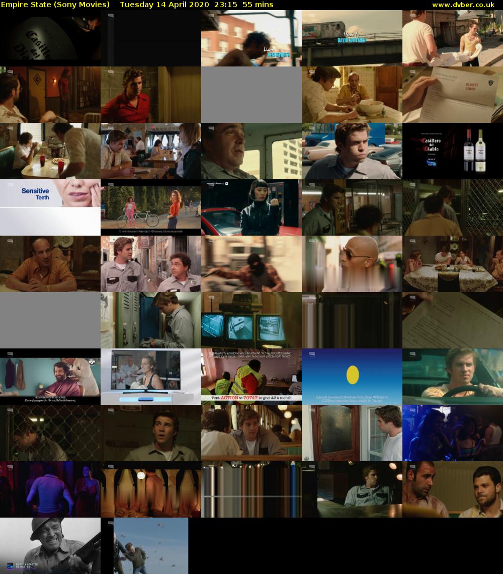 Empire State (Sony Movies) Tuesday 14 April 2020 23:15 - 00:10