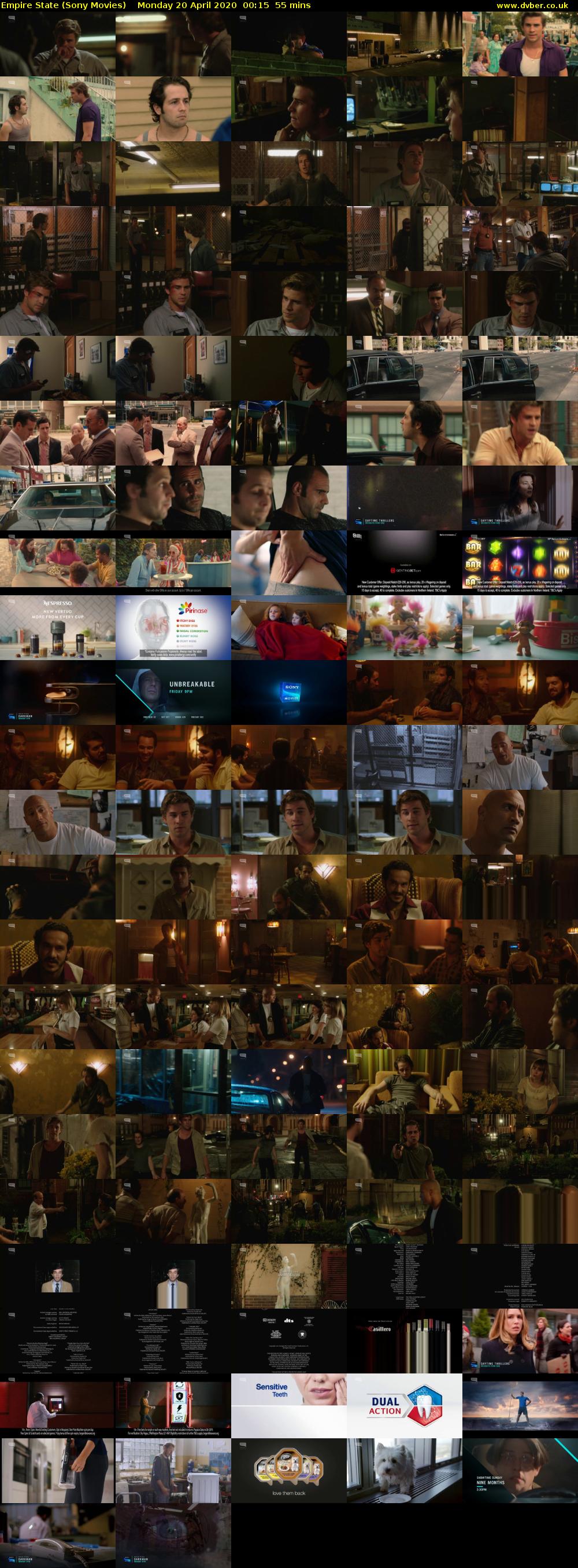 Empire State (Sony Movies) Monday 20 April 2020 00:15 - 01:10