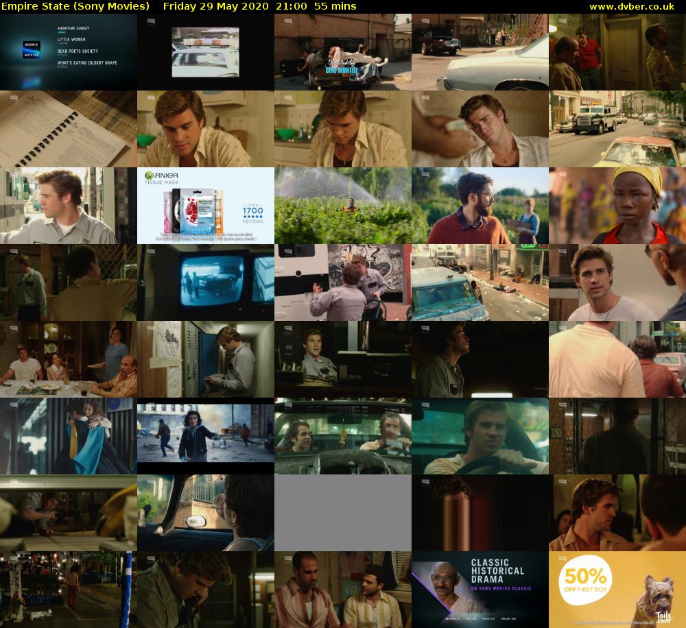 Empire State (Sony Movies) Friday 29 May 2020 21:00 - 21:55