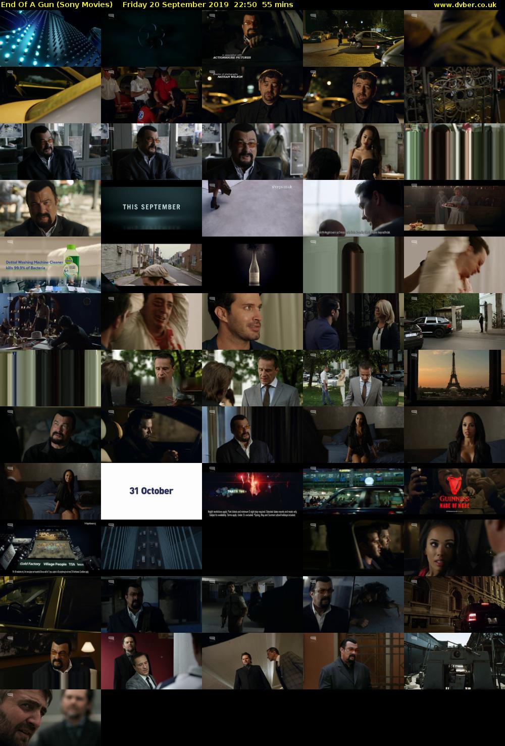 End Of A Gun (Sony Movies) Friday 20 September 2019 22:50 - 23:45