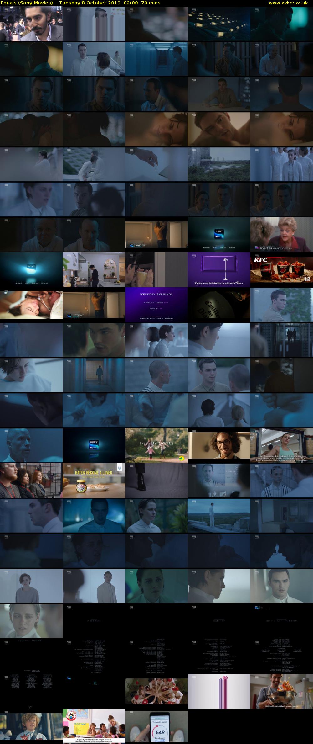 Equals (Sony Movies) Tuesday 8 October 2019 02:00 - 03:10