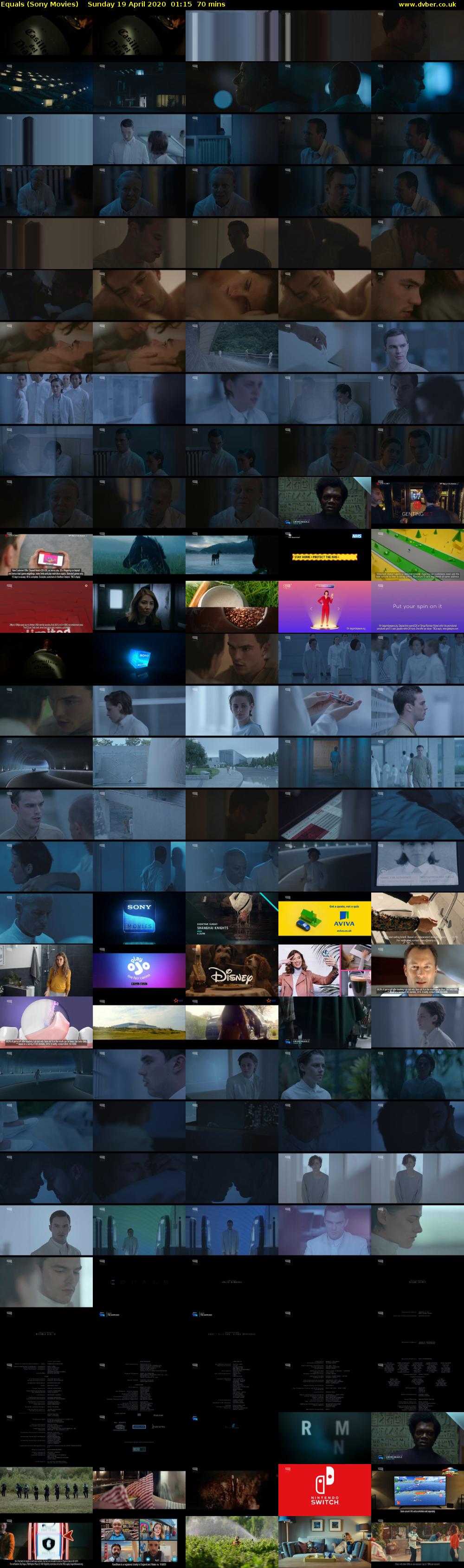 Equals (Sony Movies) Sunday 19 April 2020 01:15 - 02:25