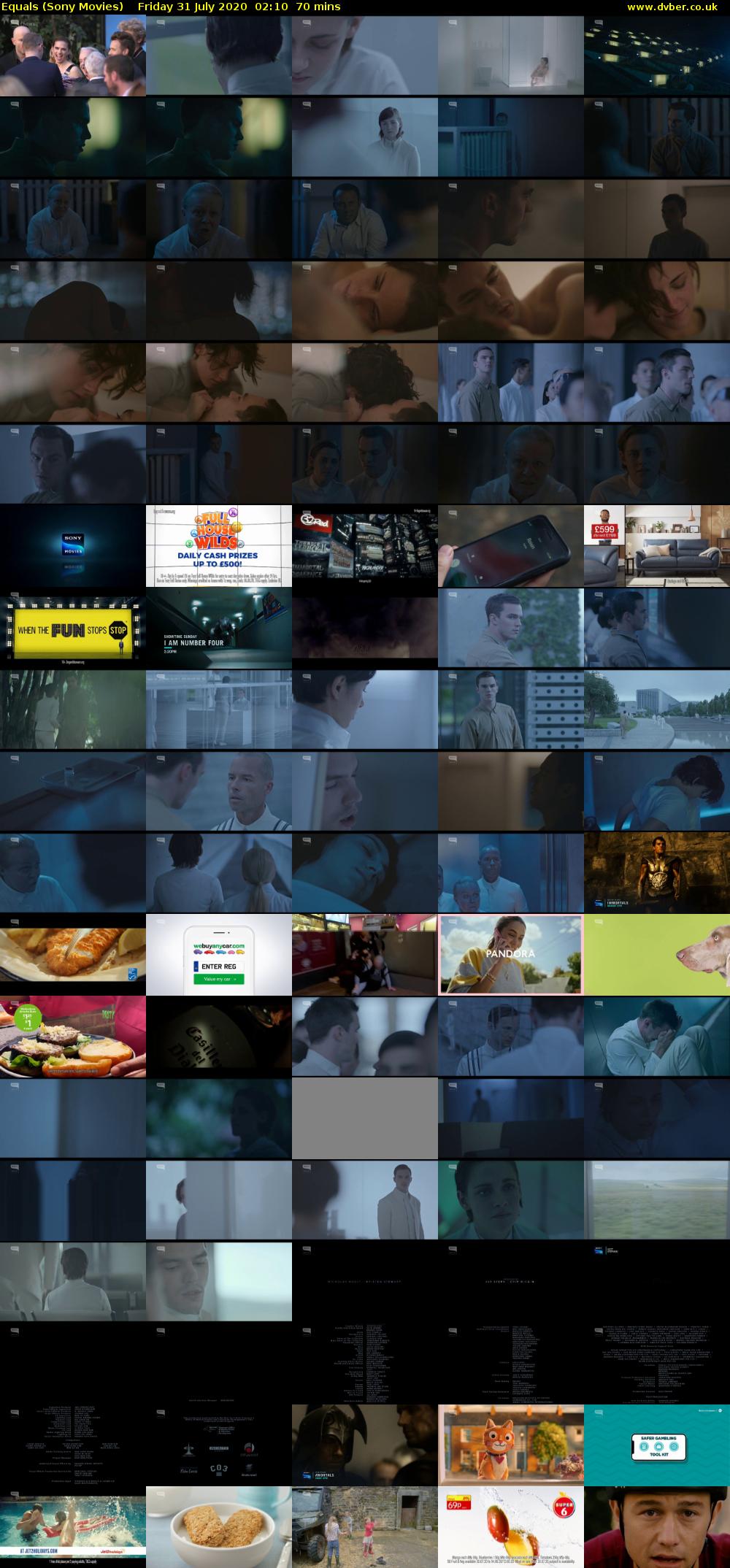 Equals (Sony Movies) Friday 31 July 2020 02:10 - 03:20