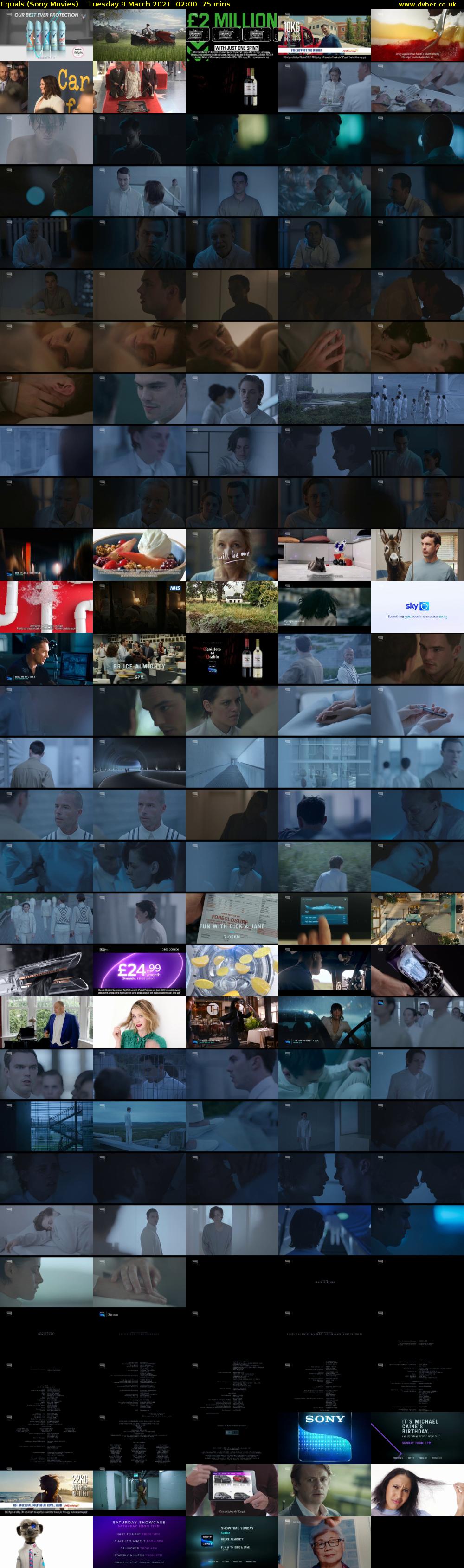 Equals (Sony Movies) Tuesday 9 March 2021 02:00 - 03:15
