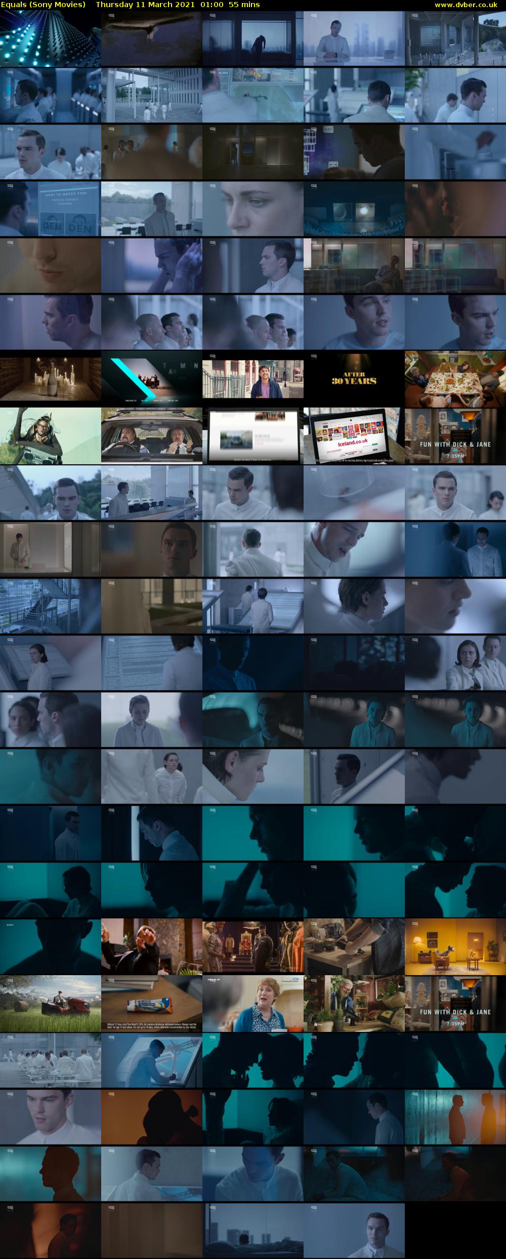 Equals (Sony Movies) Thursday 11 March 2021 01:00 - 01:55