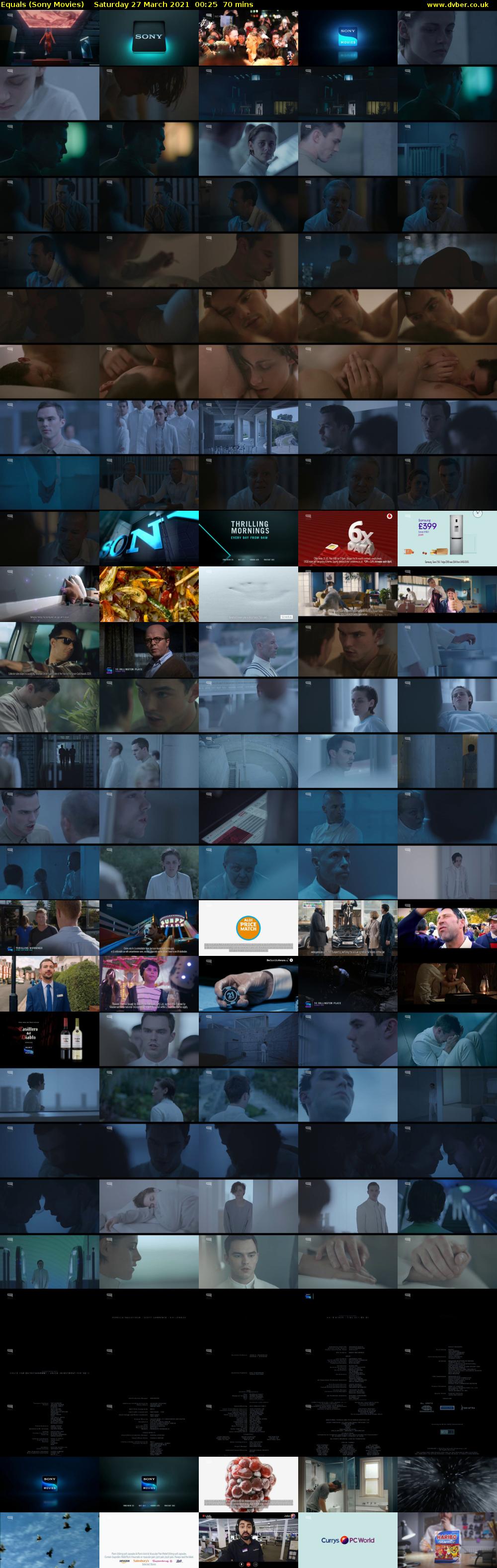 Equals (Sony Movies) Saturday 27 March 2021 00:25 - 01:35