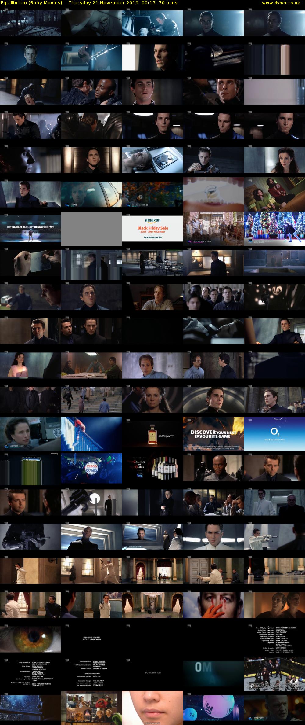 Equilibrium (Sony Movies) Thursday 21 November 2019 00:15 - 01:25