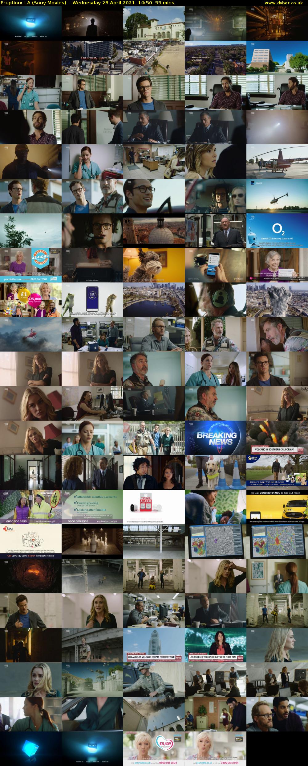 Eruption: LA (Sony Movies) Wednesday 28 April 2021 14:50 - 15:45