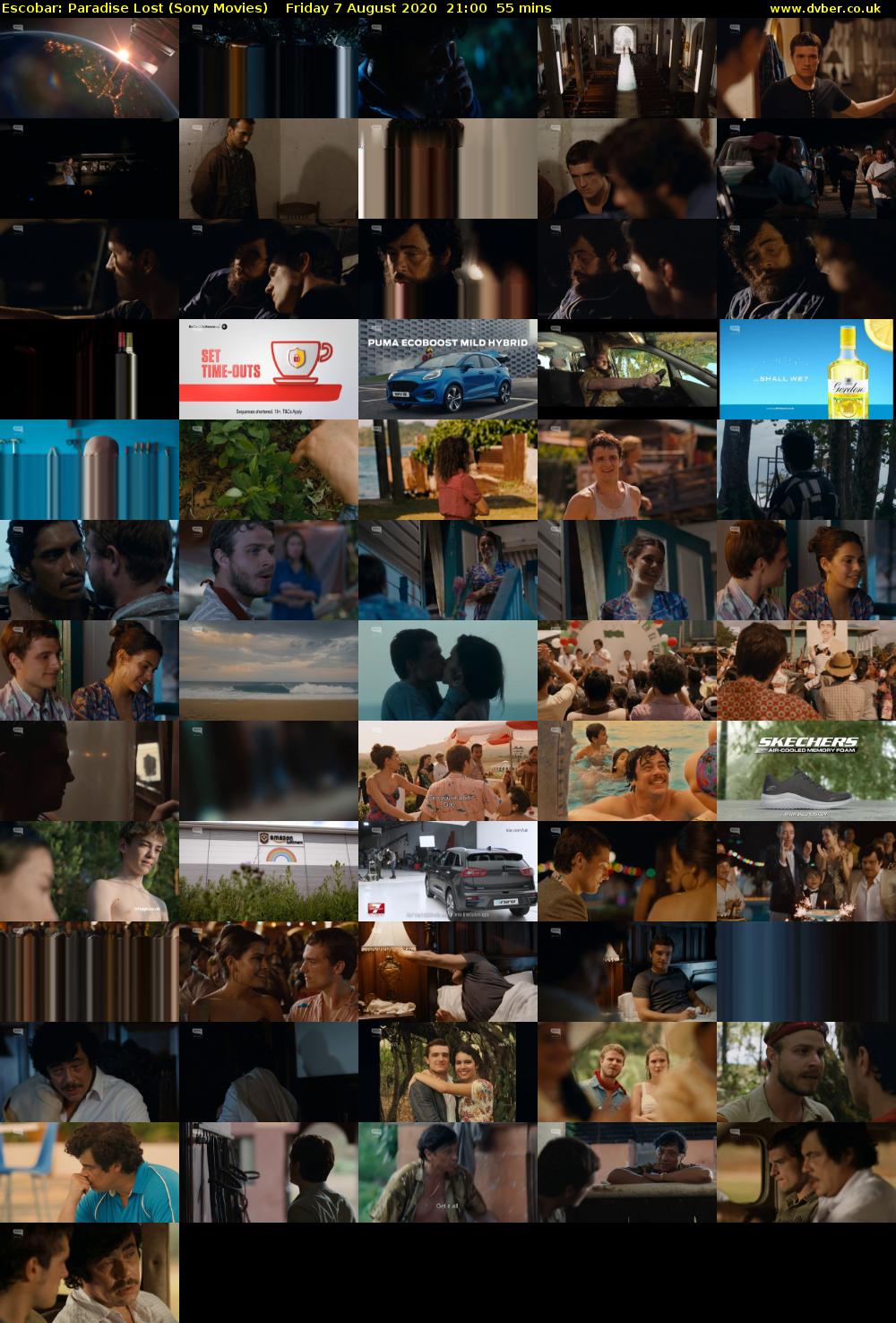 Escobar: Paradise Lost (Sony Movies) Friday 7 August 2020 21:00 - 21:55