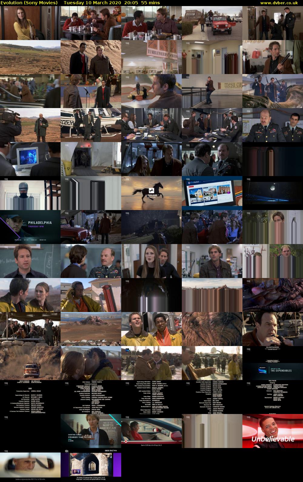 Evolution (Sony Movies) Tuesday 10 March 2020 20:05 - 21:00