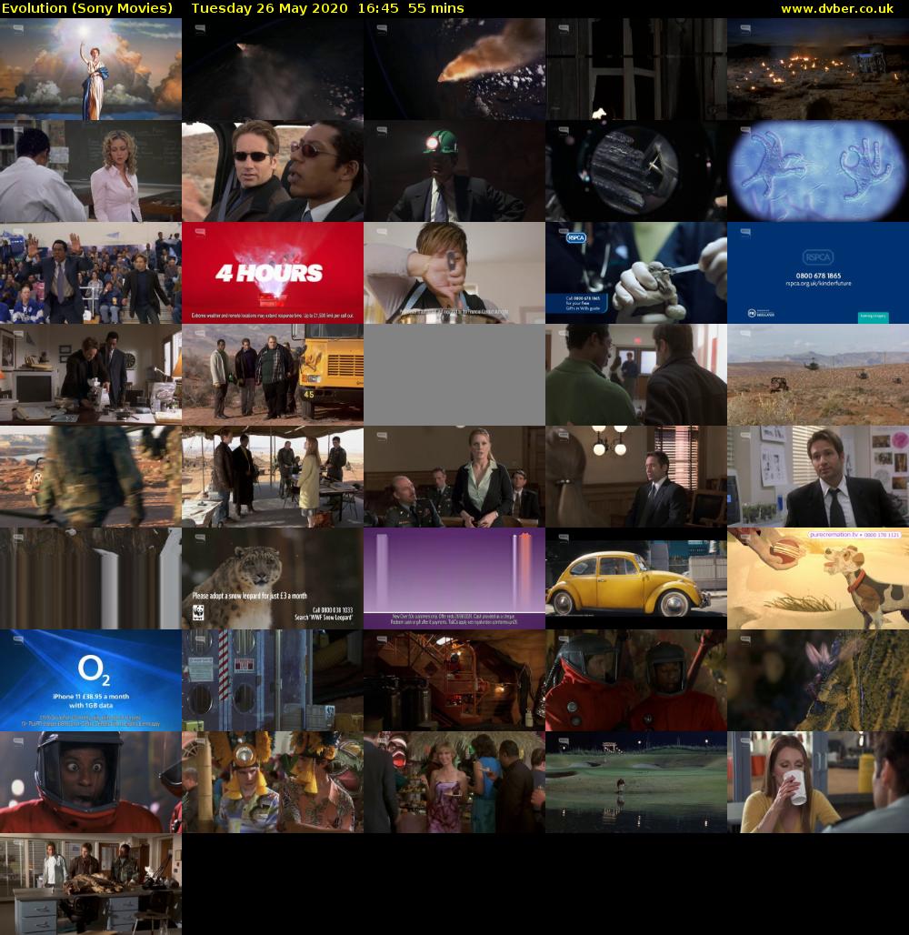 Evolution (Sony Movies) Tuesday 26 May 2020 16:45 - 17:40