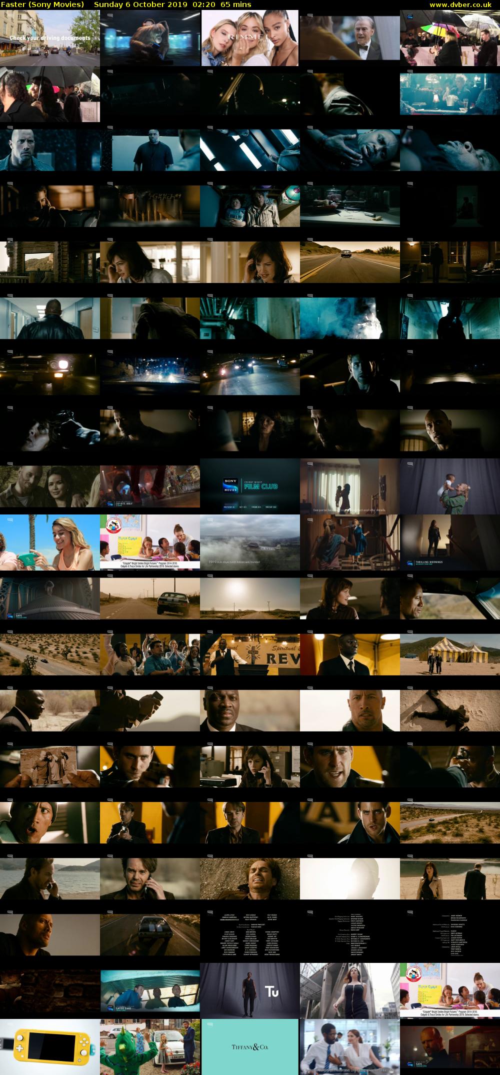 Faster (Sony Movies) Sunday 6 October 2019 02:20 - 03:25