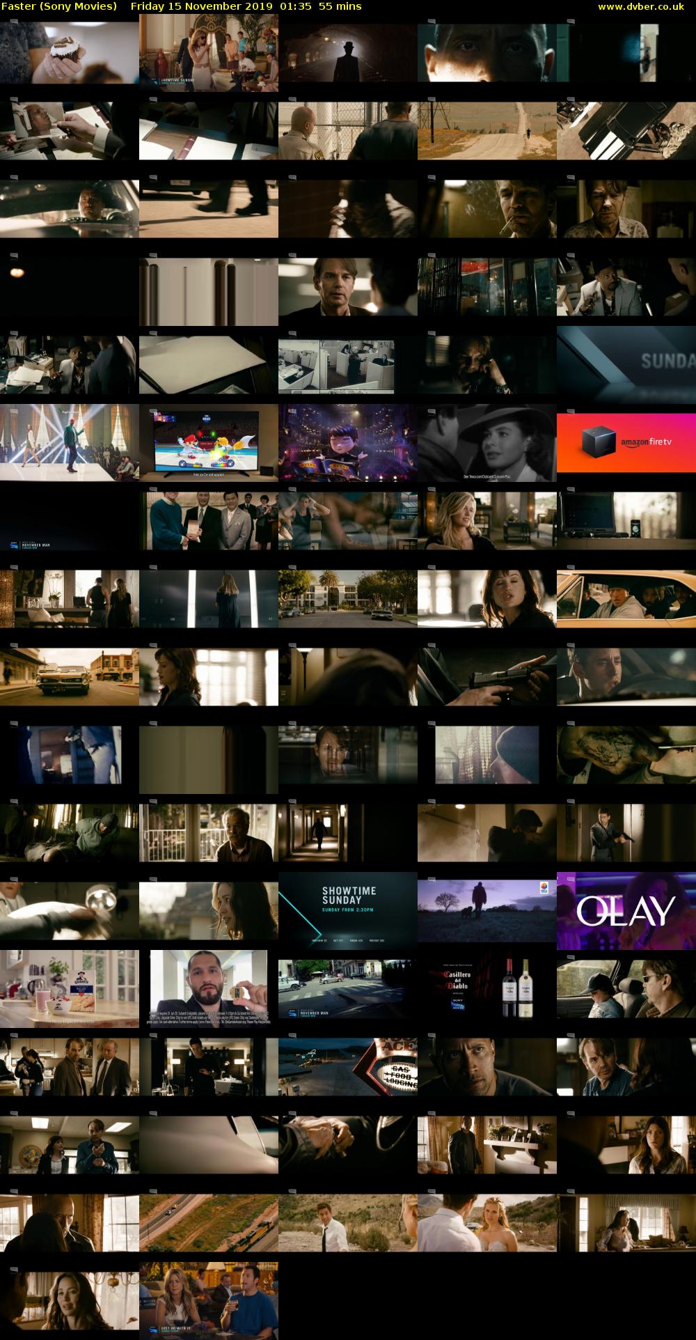 Faster (Sony Movies) Friday 15 November 2019 01:35 - 02:30