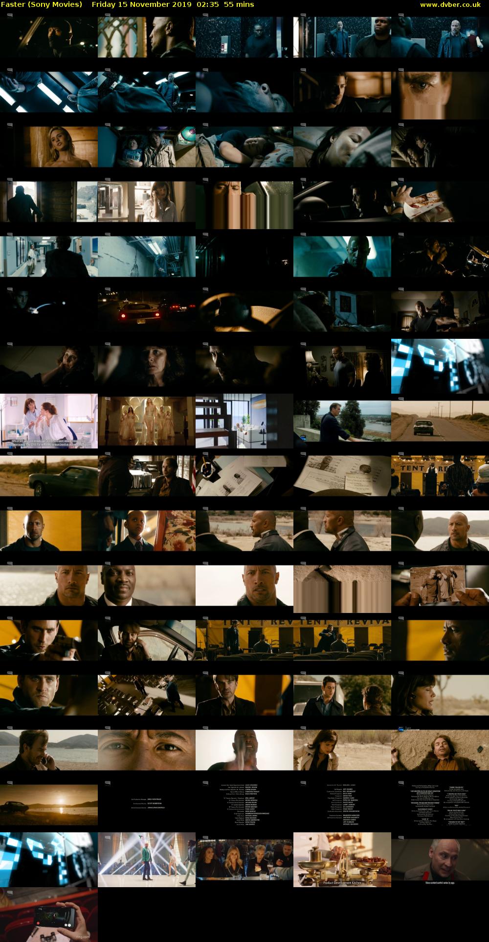 Faster (Sony Movies) Friday 15 November 2019 02:35 - 03:30