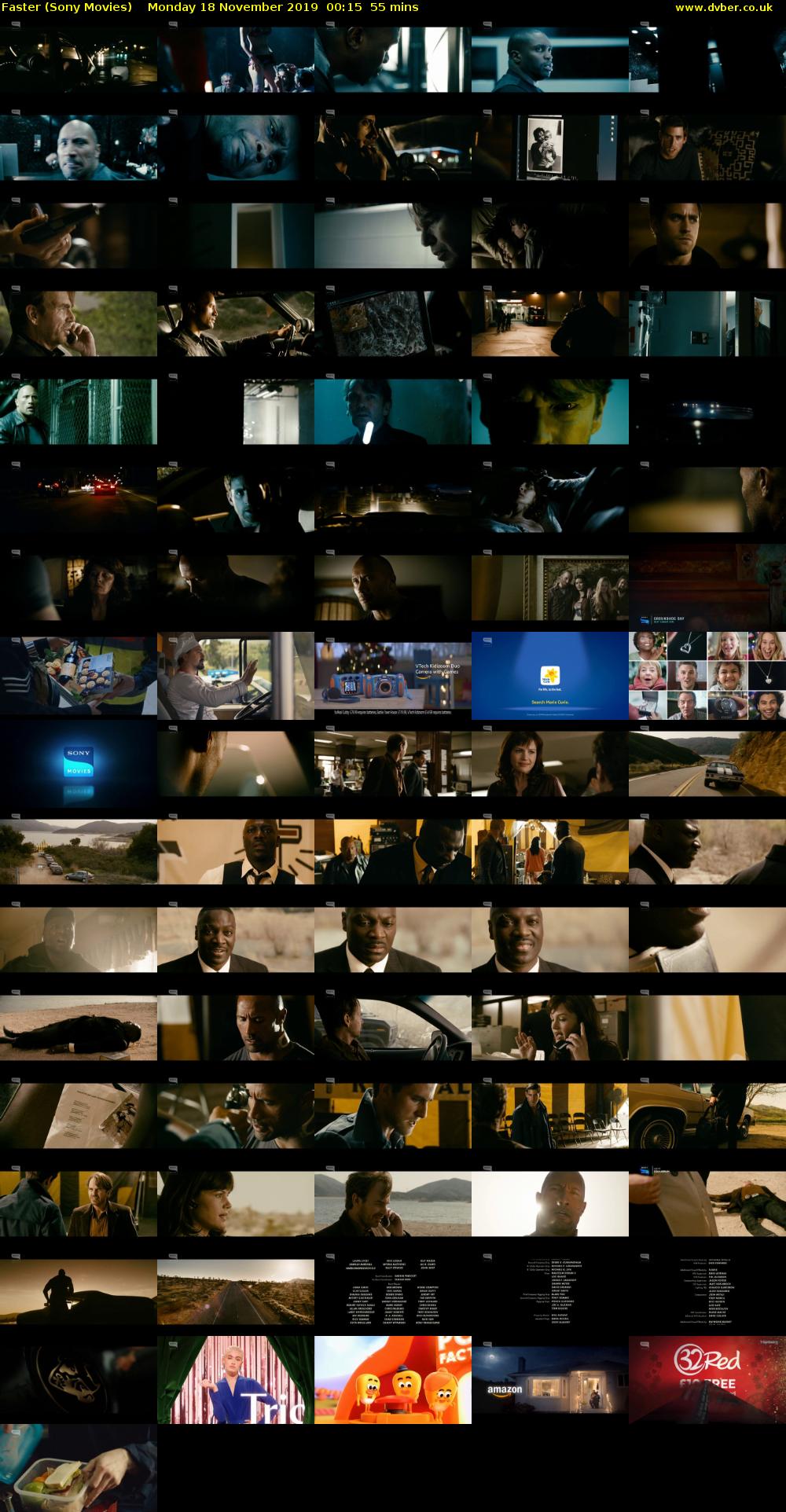Faster (Sony Movies) Monday 18 November 2019 00:15 - 01:10