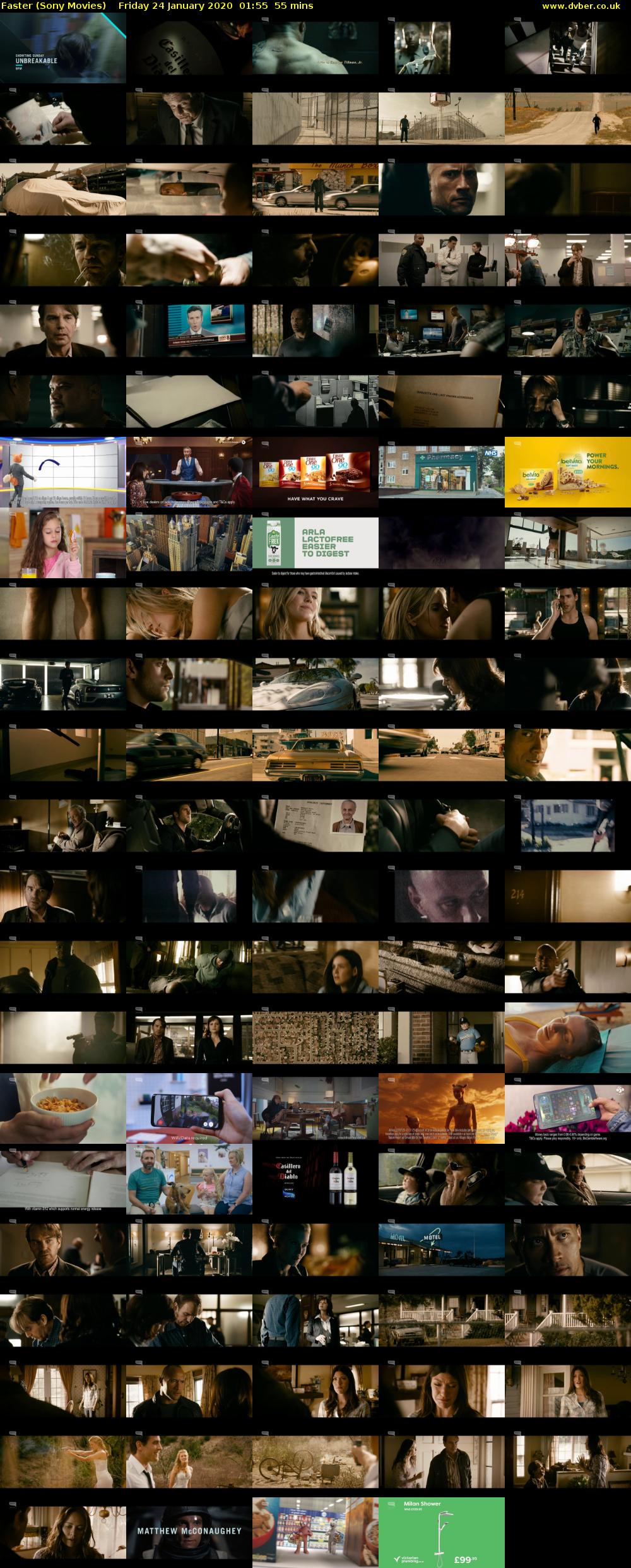 Faster (Sony Movies) Friday 24 January 2020 01:55 - 02:50