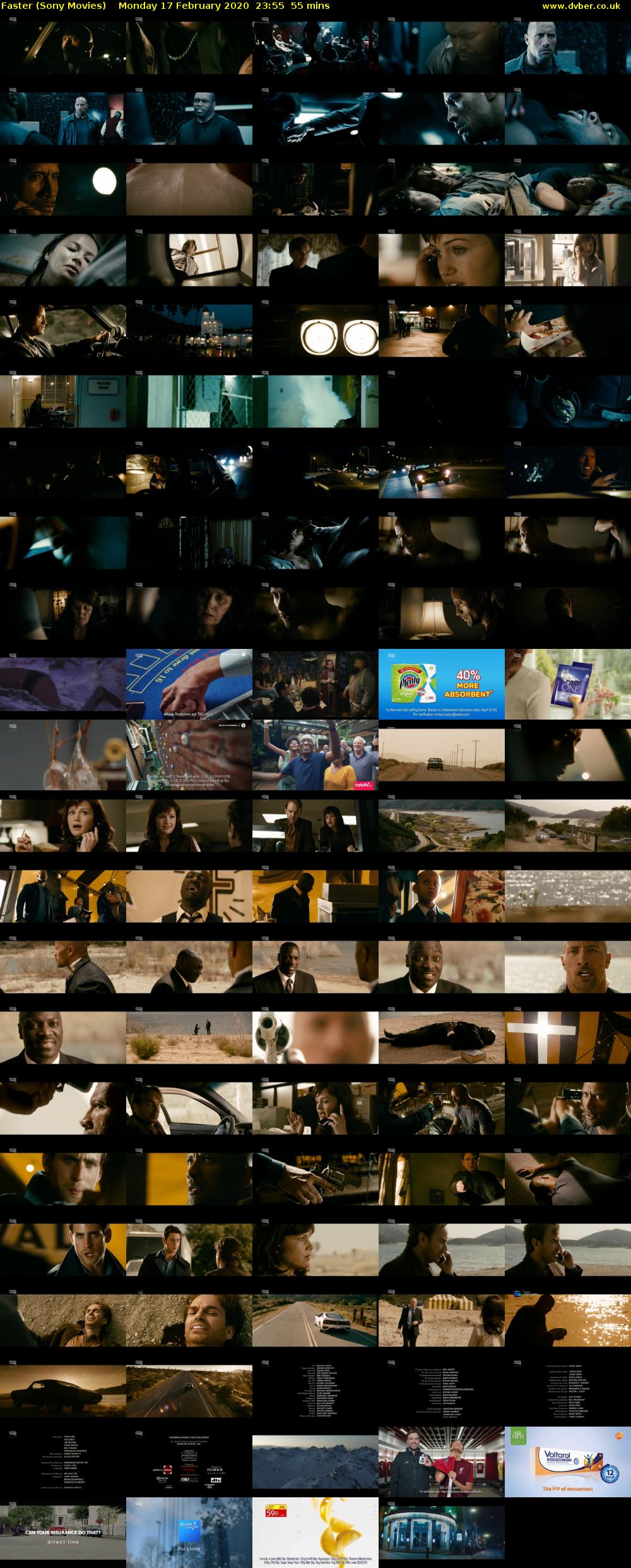 Faster (Sony Movies) Monday 17 February 2020 23:55 - 00:50