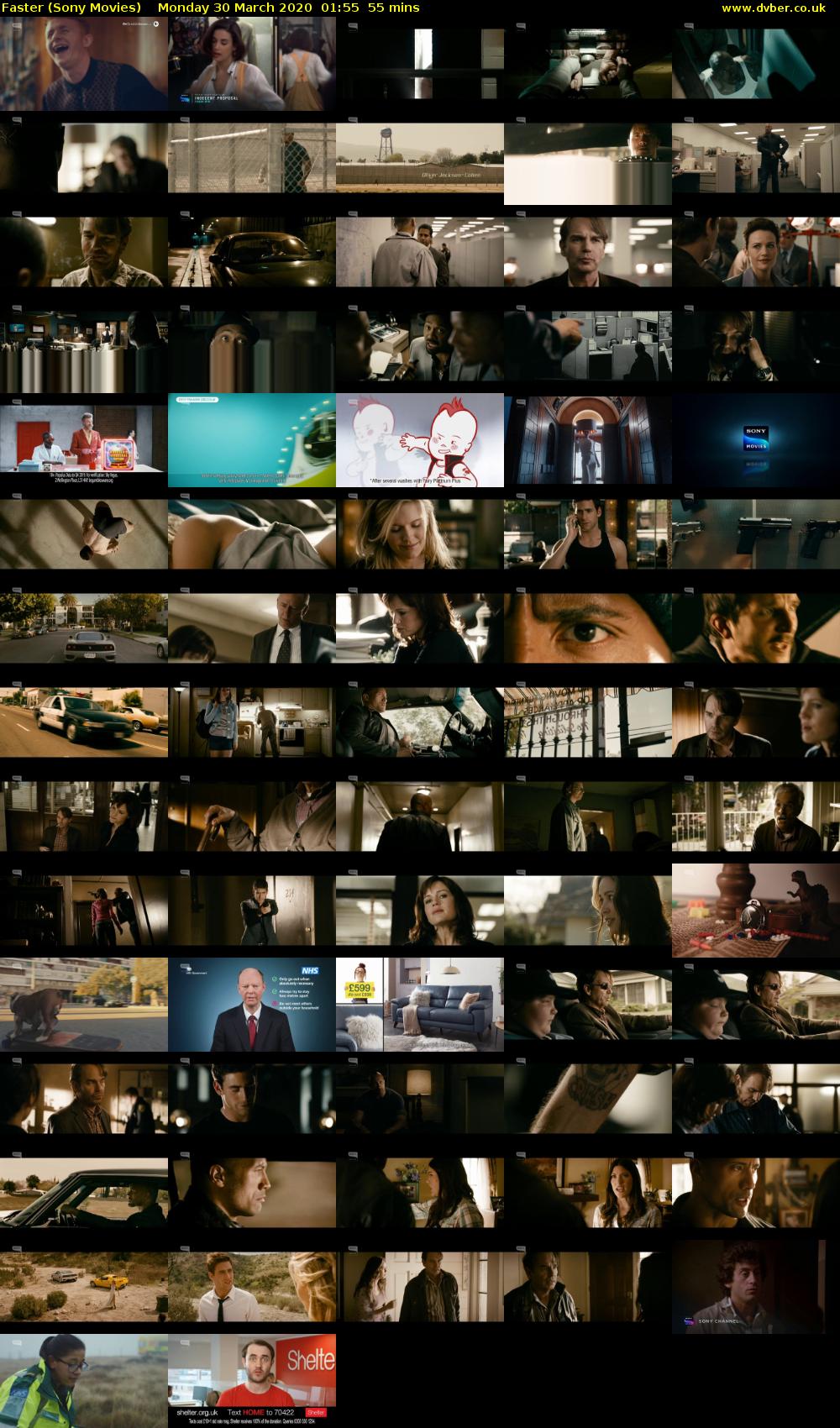 Faster (Sony Movies) Monday 30 March 2020 01:55 - 02:50