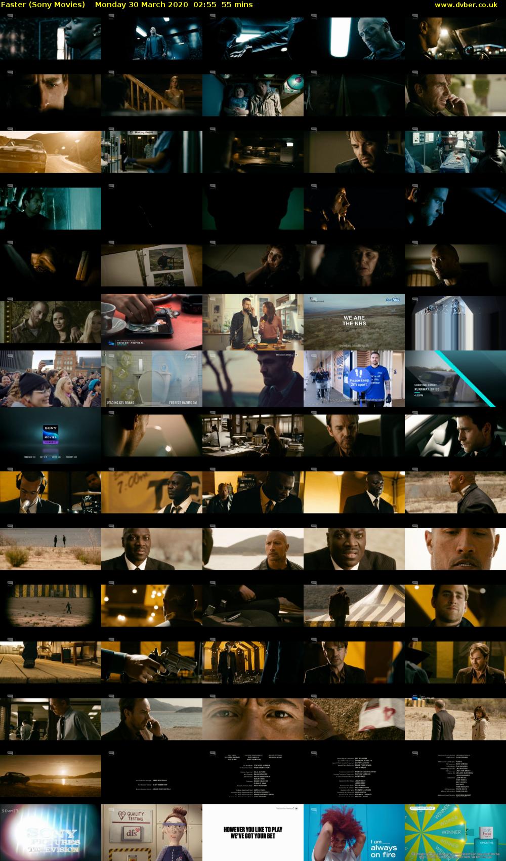 Faster (Sony Movies) Monday 30 March 2020 02:55 - 03:50