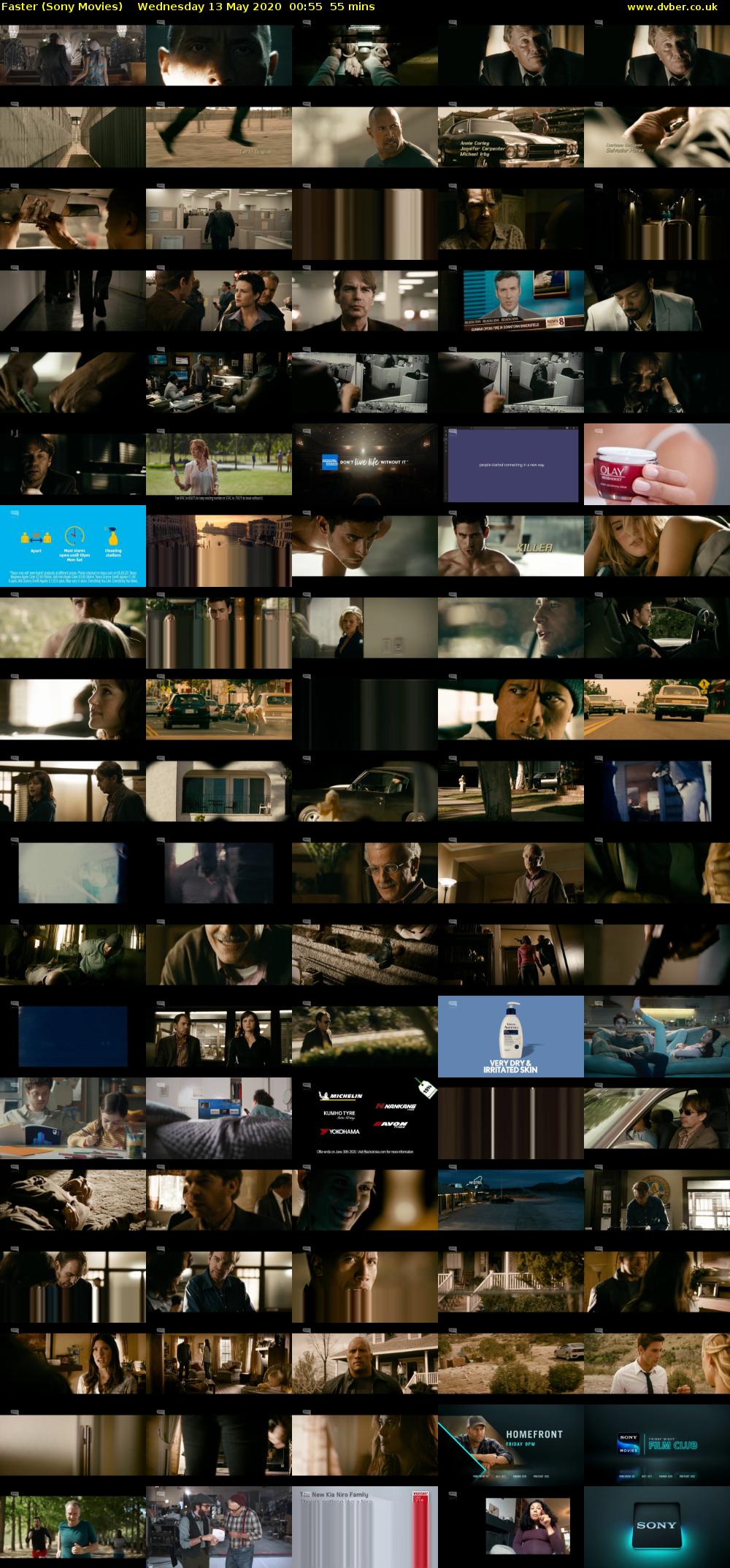 Faster (Sony Movies) Wednesday 13 May 2020 00:55 - 01:50