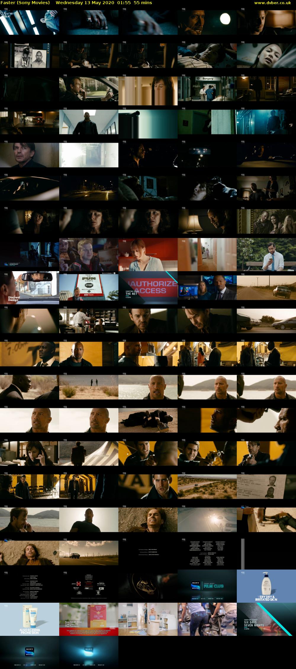 Faster (Sony Movies) Wednesday 13 May 2020 01:55 - 02:50