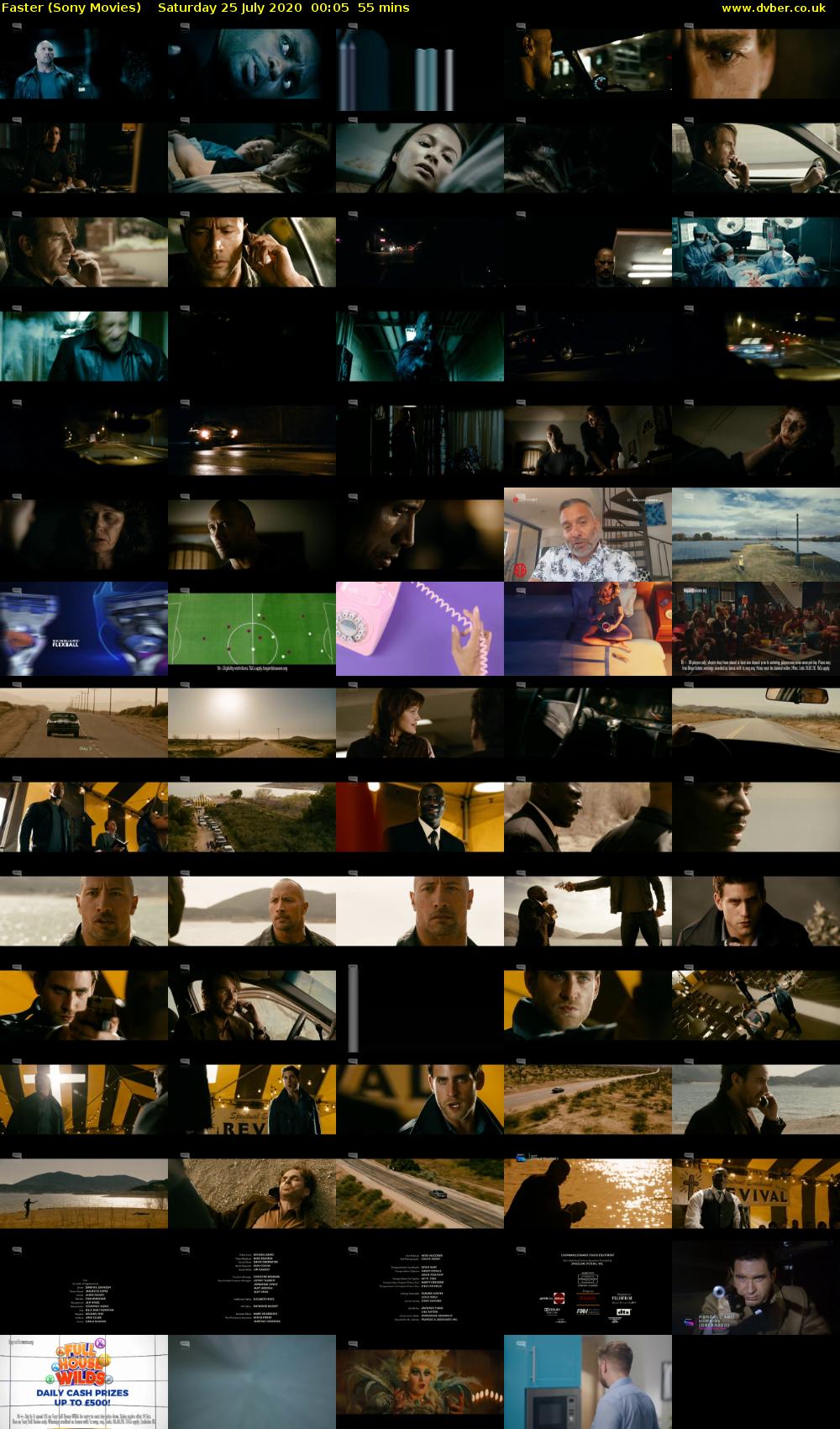 Faster (Sony Movies) Saturday 25 July 2020 00:05 - 01:00