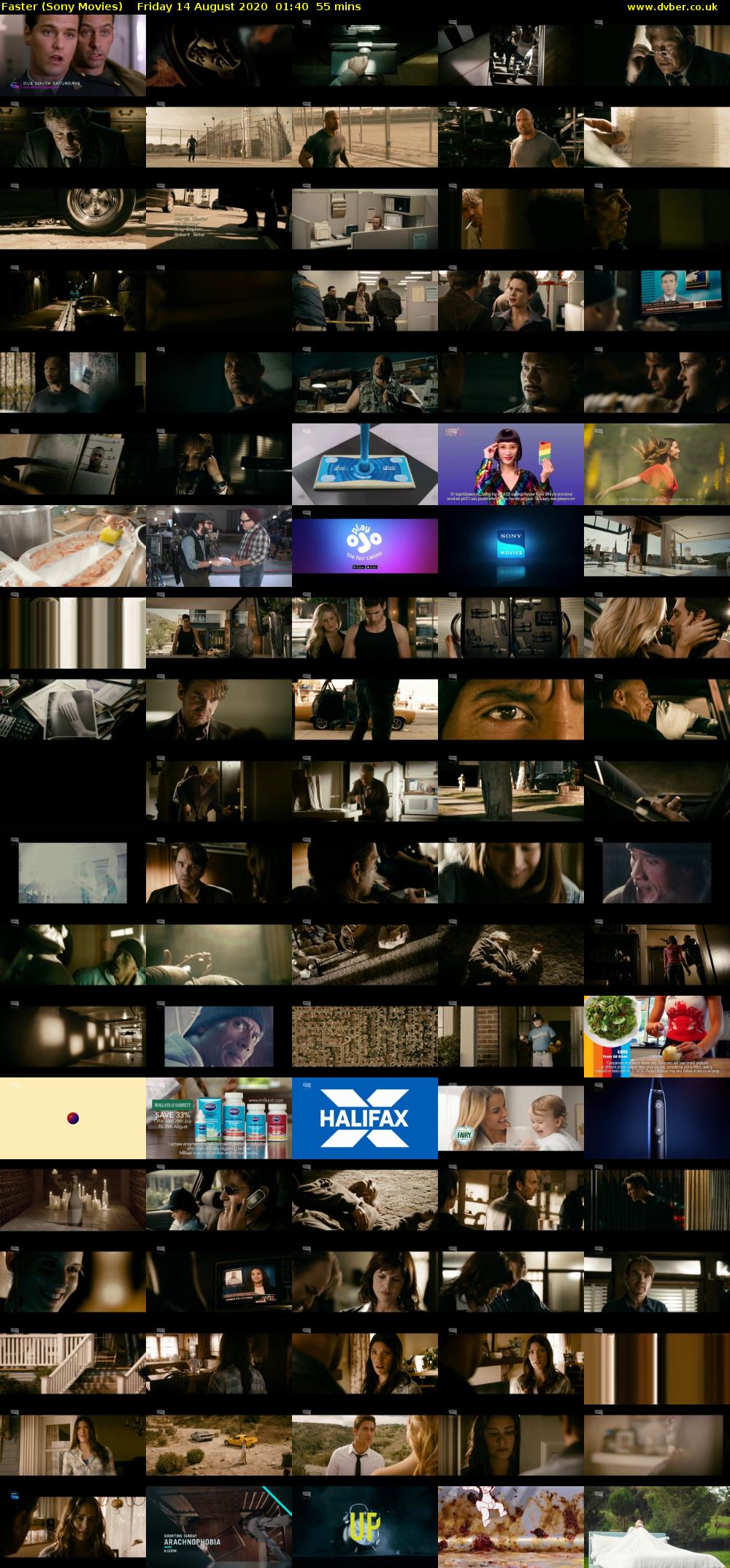 Faster (Sony Movies) Friday 14 August 2020 01:40 - 02:35