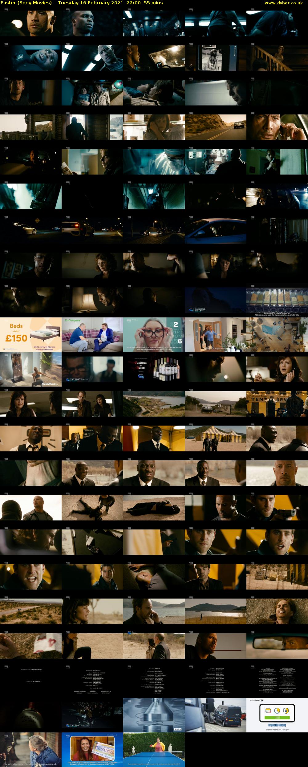 Faster (Sony Movies) Tuesday 16 February 2021 22:00 - 22:55