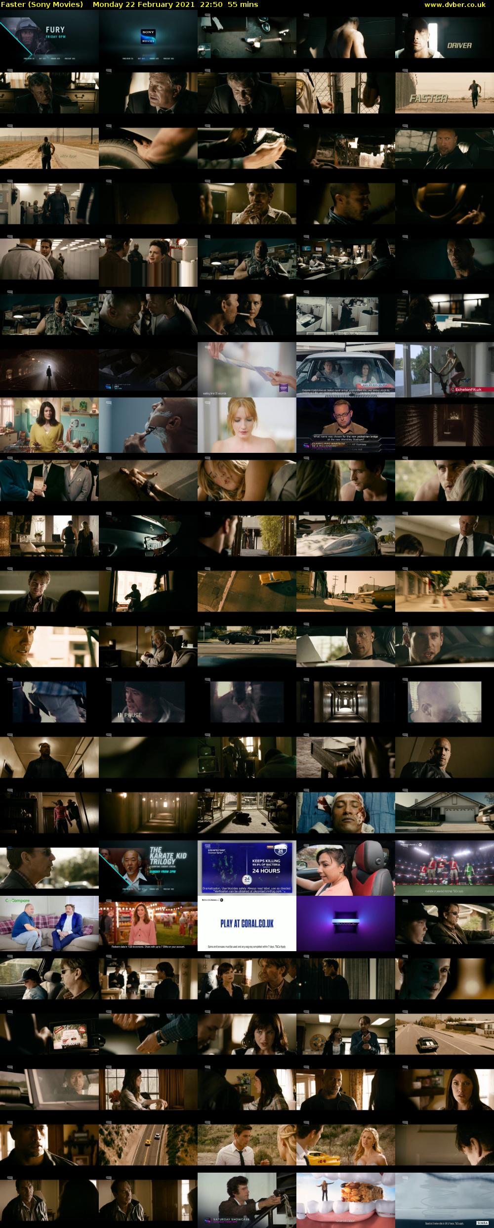 Faster (Sony Movies) Monday 22 February 2021 22:50 - 23:45