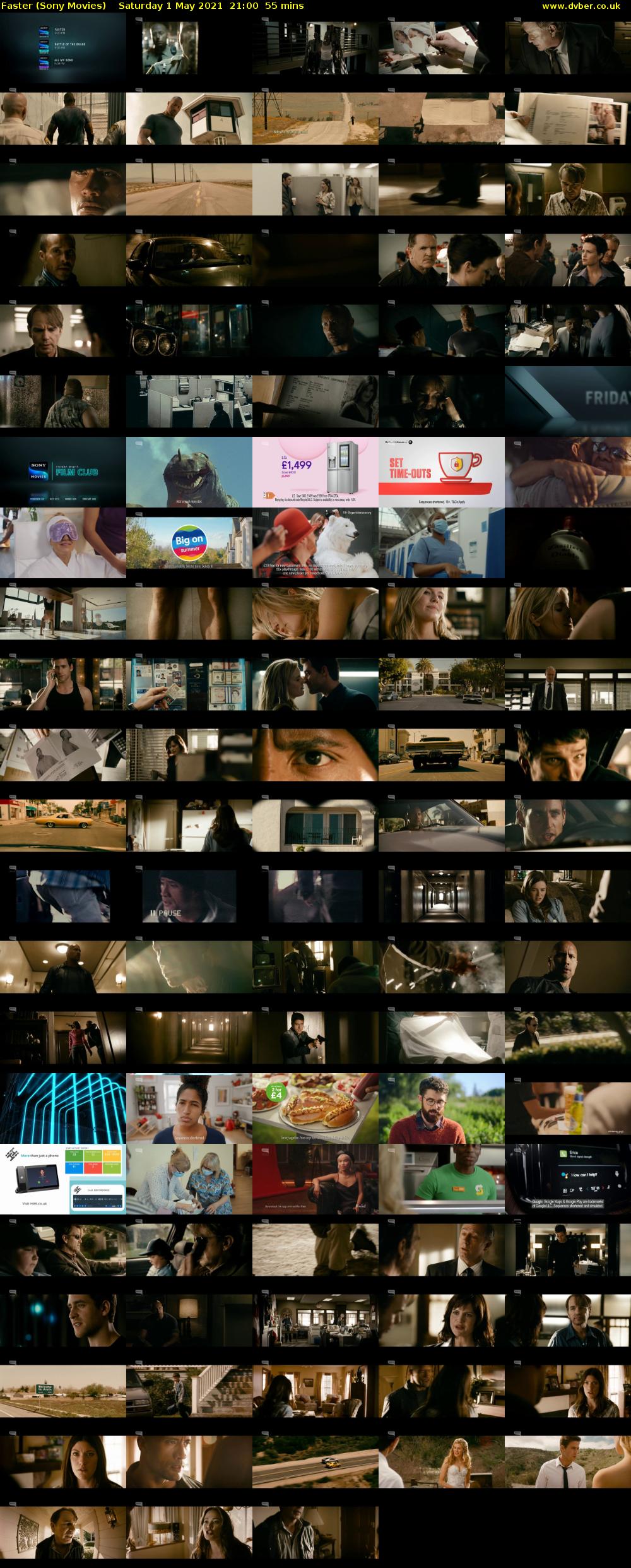 Faster (Sony Movies) Saturday 1 May 2021 21:00 - 21:55