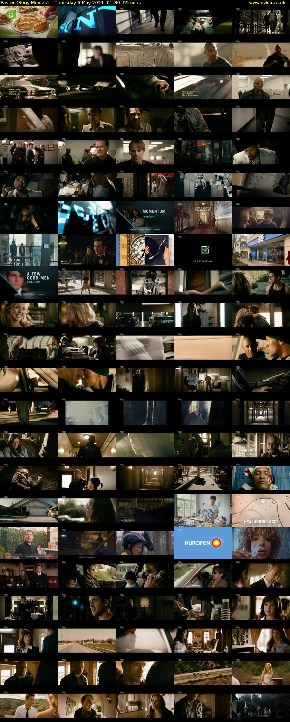 Faster (Sony Movies) Thursday 6 May 2021 01:30 - 02:25