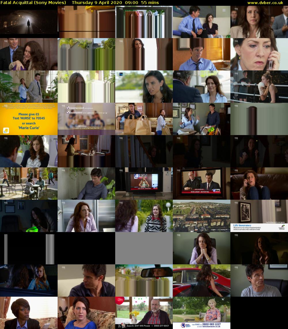 Fatal Acquittal (Sony Movies) Thursday 9 April 2020 09:00 - 09:55