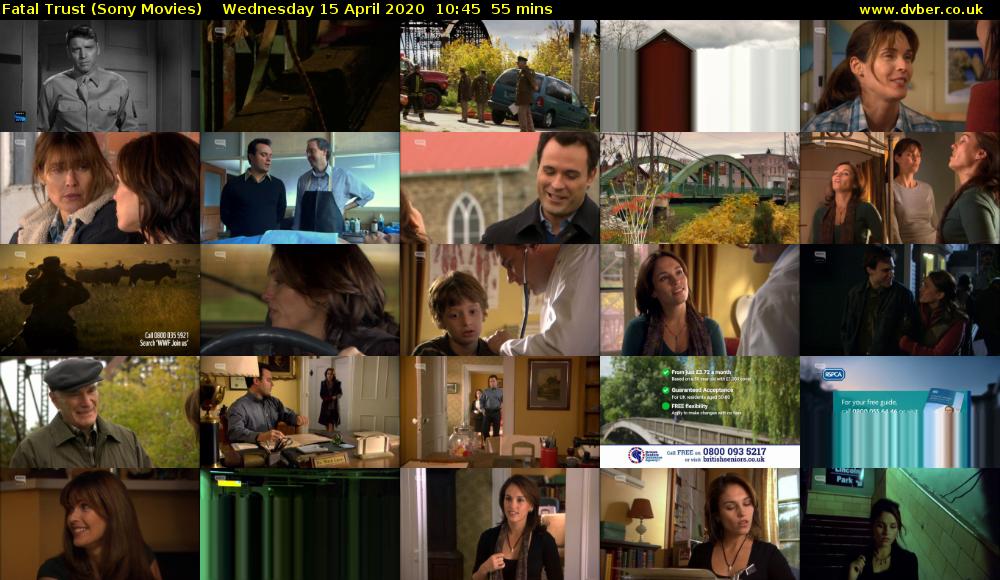 Fatal Trust (Sony Movies) Wednesday 15 April 2020 10:45 - 11:40