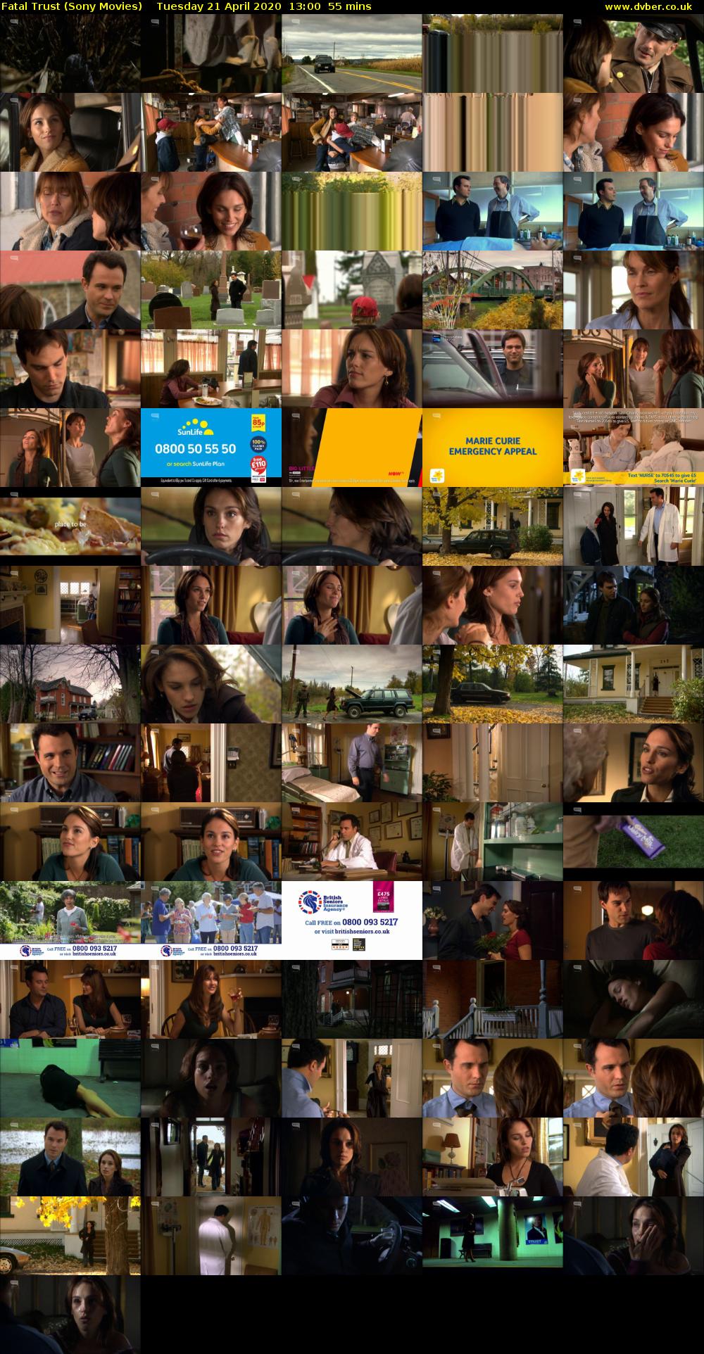 Fatal Trust (Sony Movies) Tuesday 21 April 2020 13:00 - 13:55