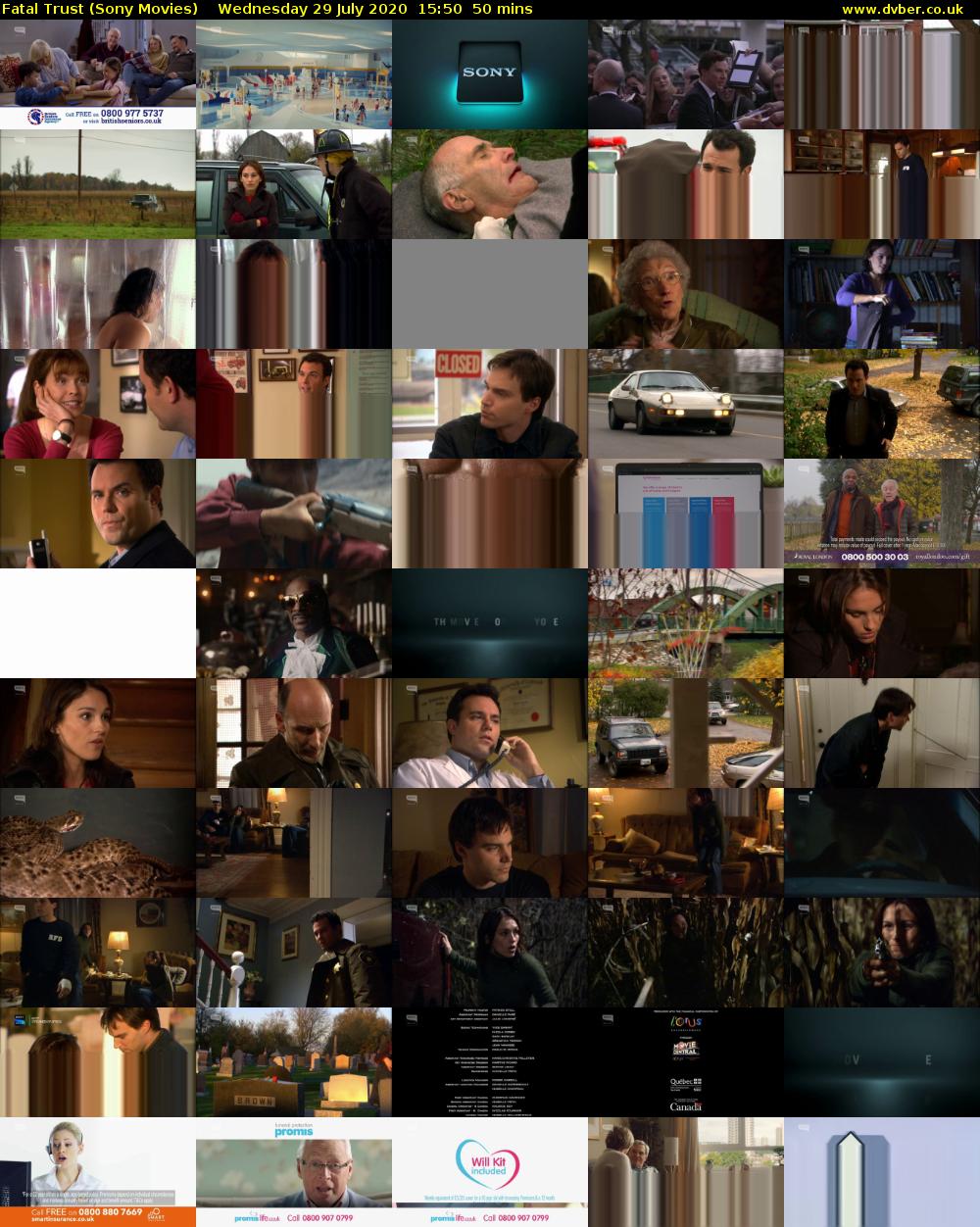 Fatal Trust (Sony Movies) Wednesday 29 July 2020 15:50 - 16:40