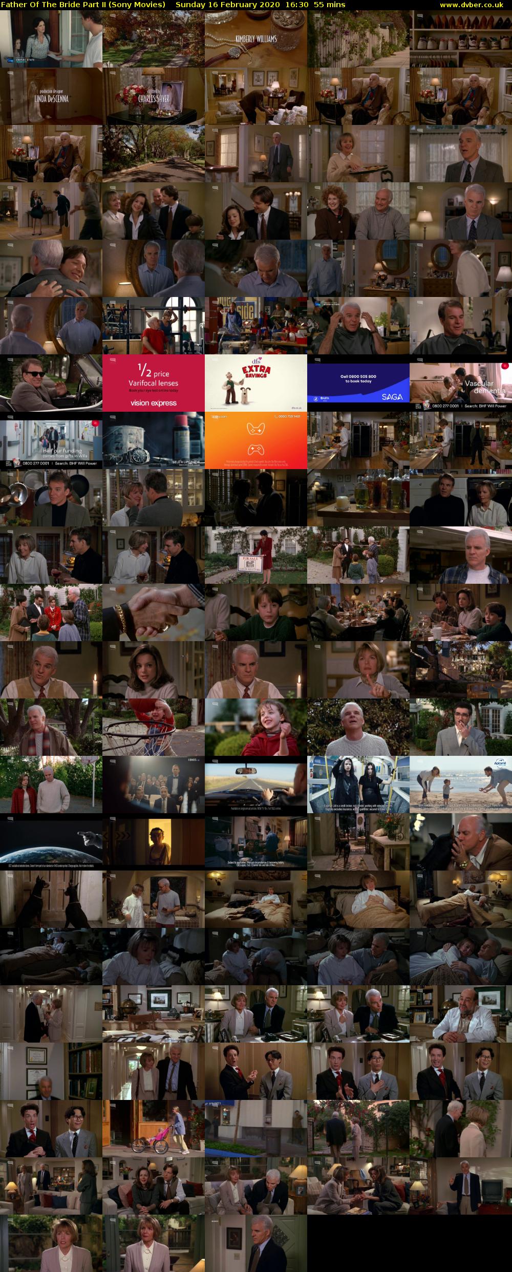 Father Of The Bride Part II (Sony Movies) Sunday 16 February 2020 16:30 - 17:25