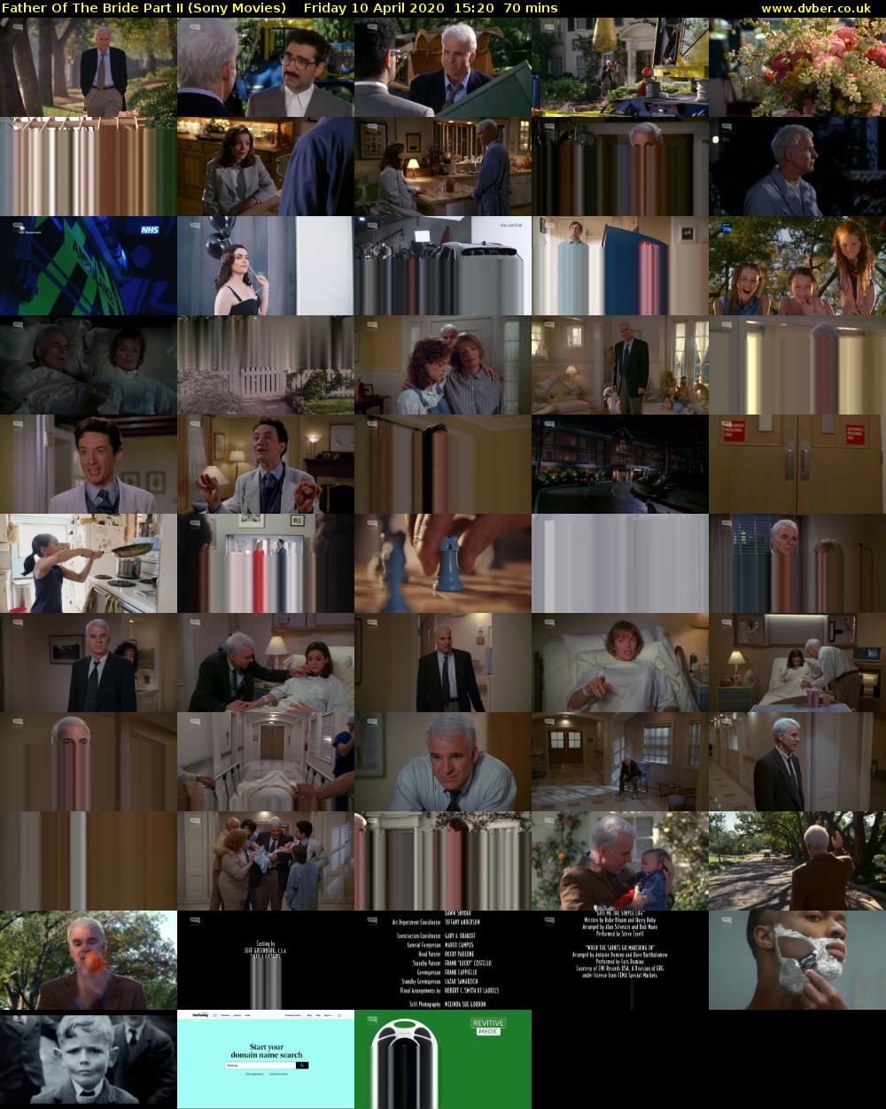 Father Of The Bride Part II (Sony Movies) Friday 10 April 2020 15:20 - 16:30