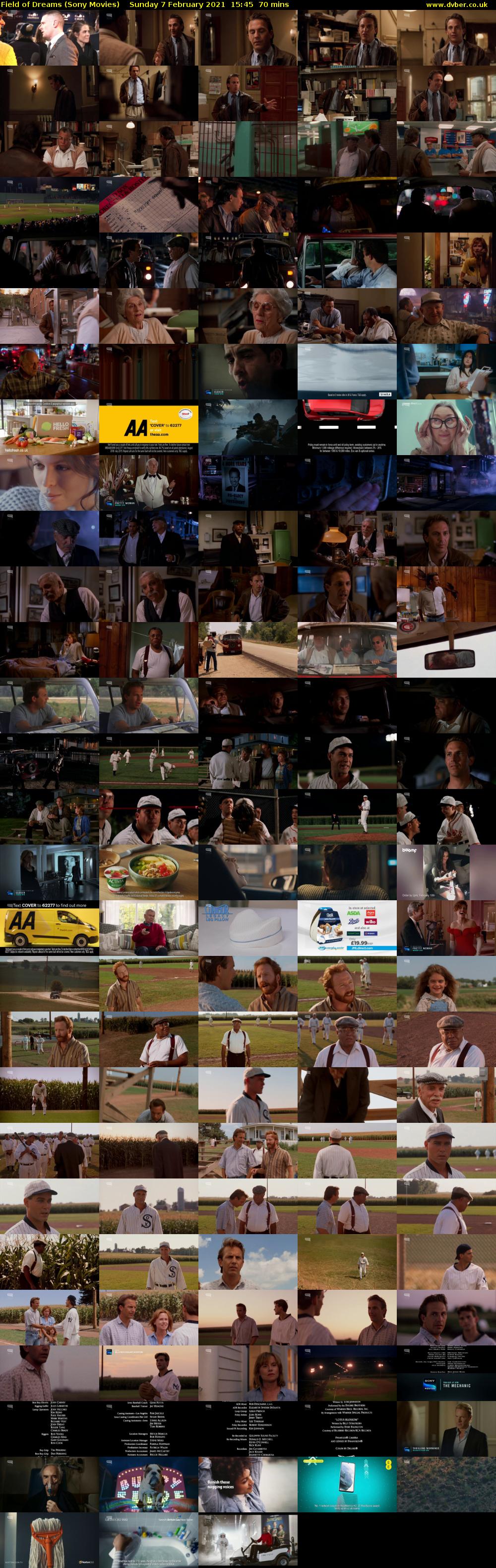 Field of Dreams (Sony Movies) Sunday 7 February 2021 15:45 - 16:55