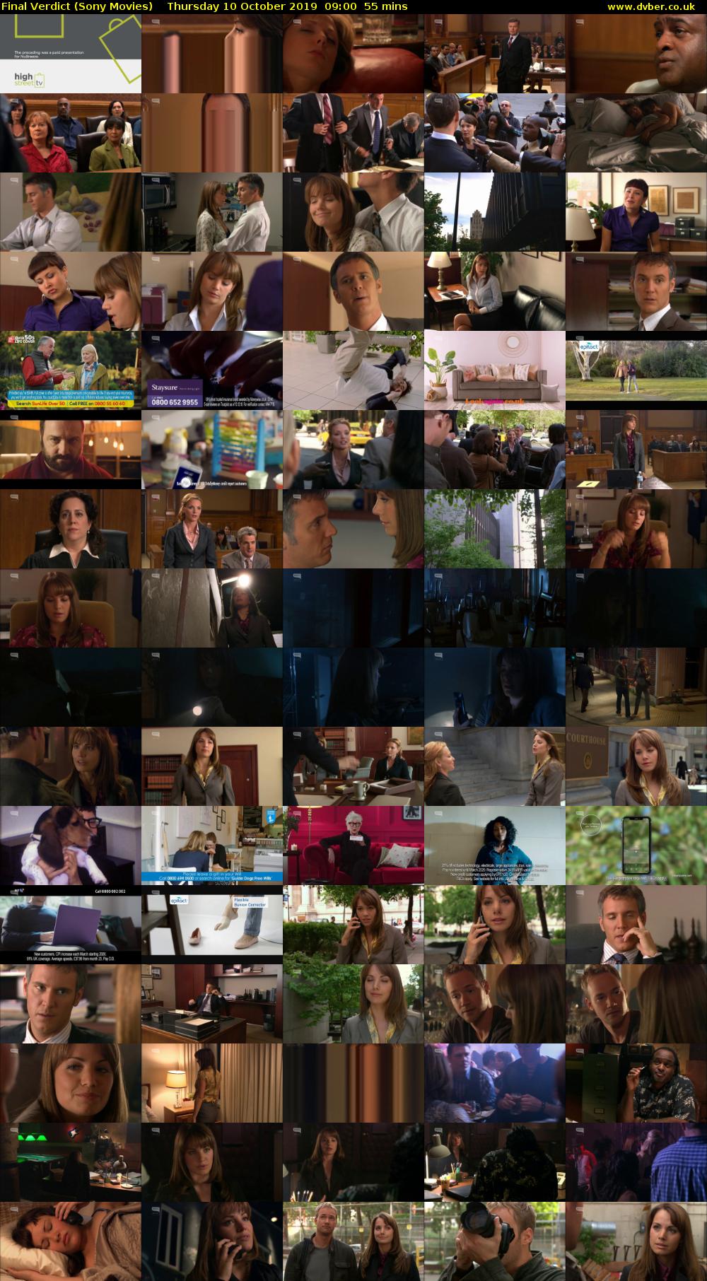 Final Verdict (Sony Movies) Thursday 10 October 2019 09:00 - 09:55