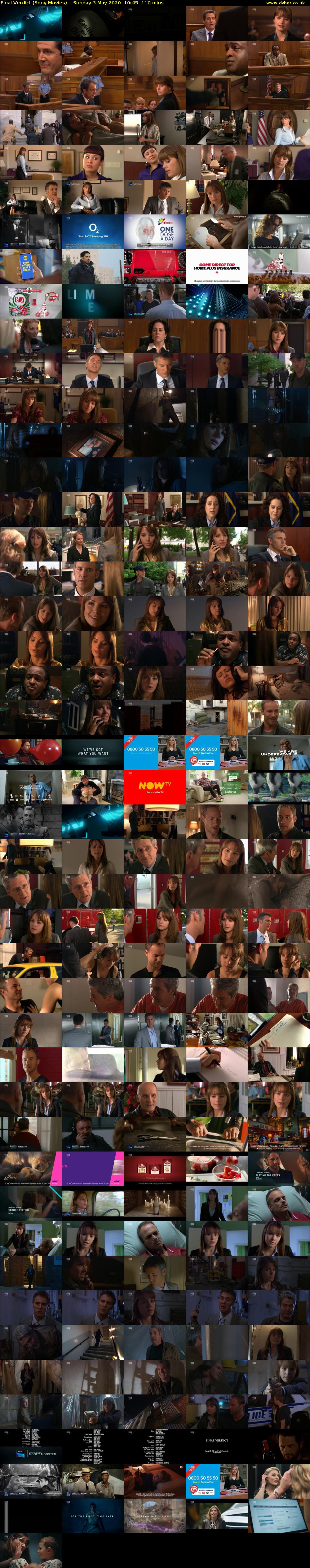 Final Verdict (Sony Movies) Sunday 3 May 2020 10:45 - 12:35