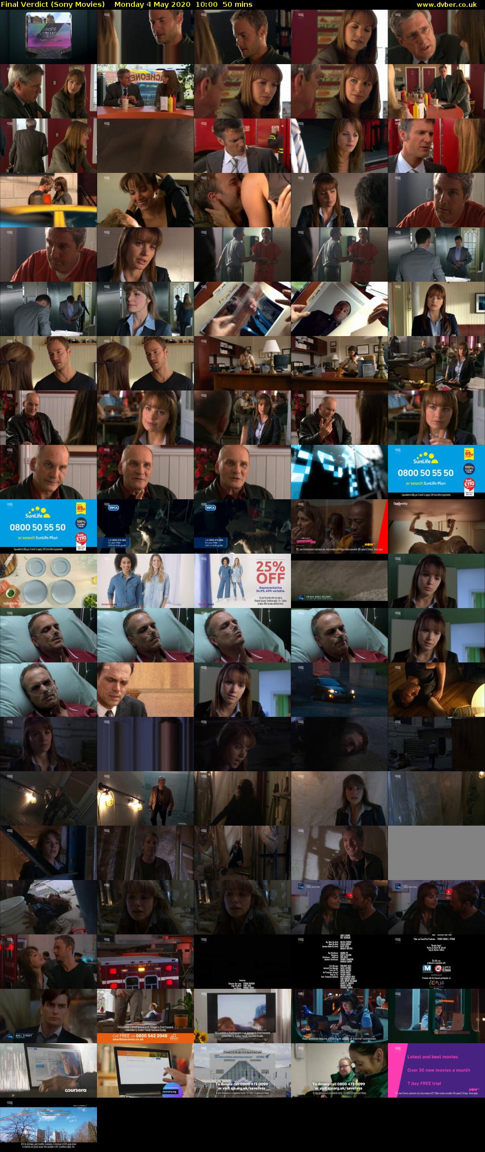 Final Verdict (Sony Movies) Monday 4 May 2020 10:00 - 10:50