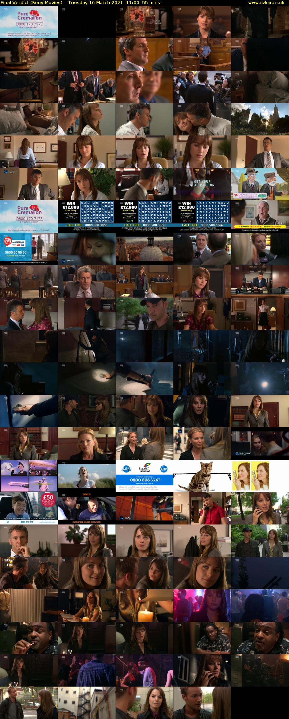 Final Verdict (Sony Movies) Tuesday 16 March 2021 11:00 - 11:55