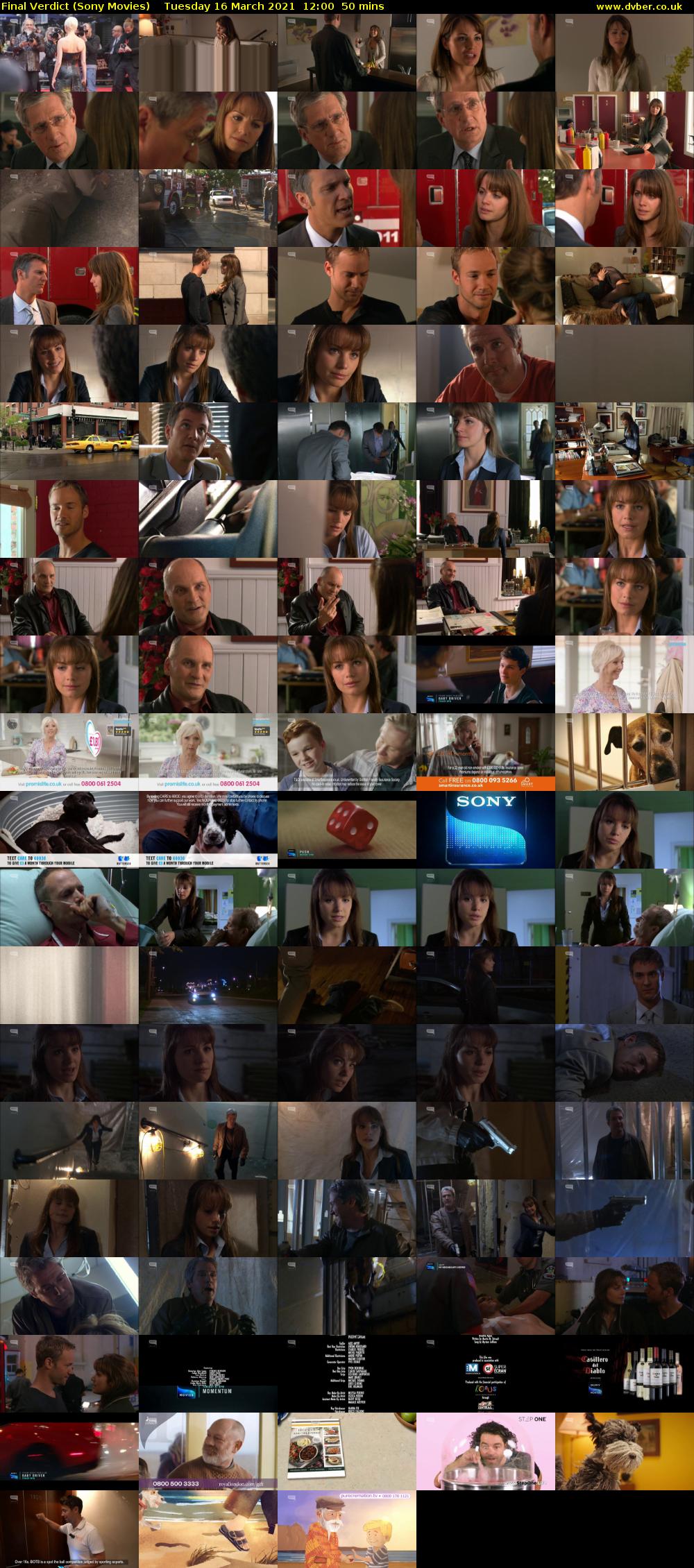 Final Verdict (Sony Movies) Tuesday 16 March 2021 12:00 - 12:50