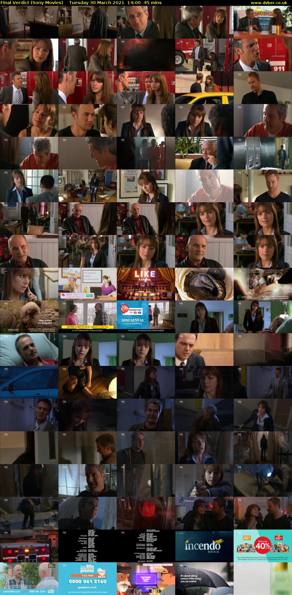 Final Verdict (Sony Movies) Tuesday 30 March 2021 14:00 - 14:45