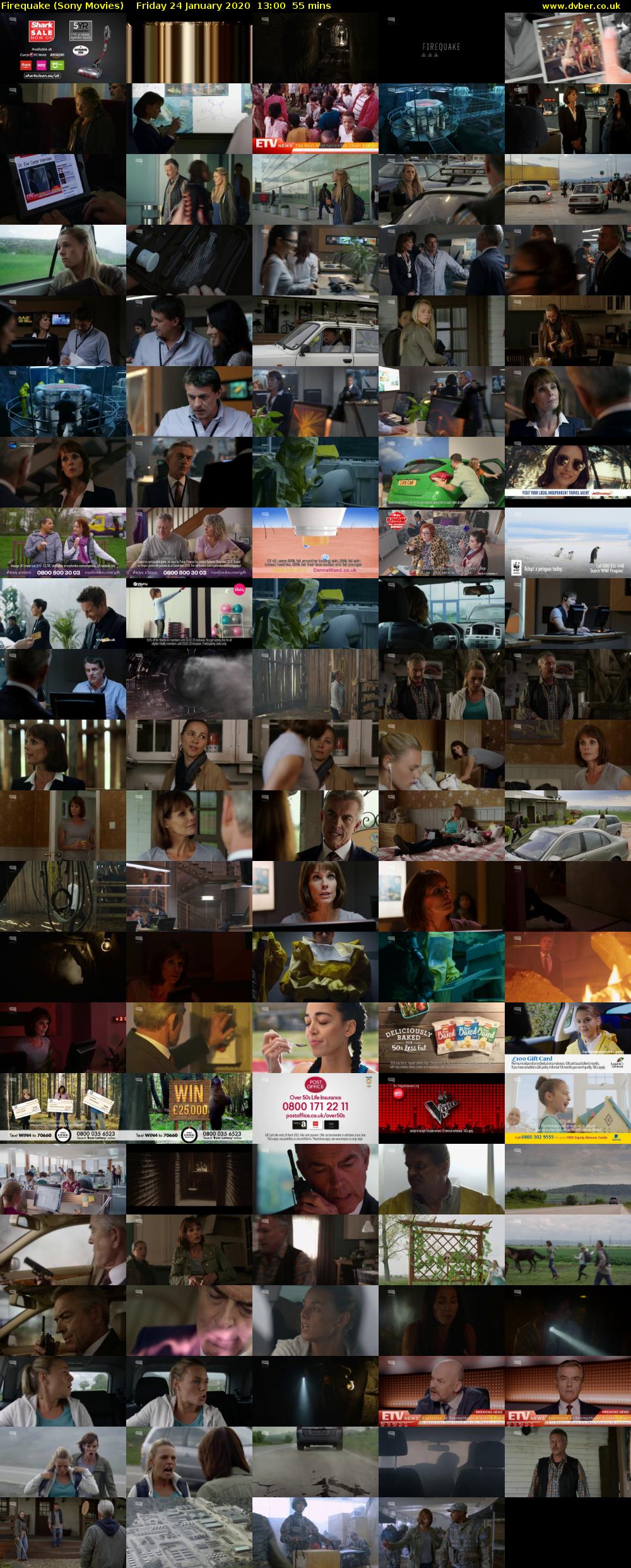 Firequake (Sony Movies) Friday 24 January 2020 13:00 - 13:55